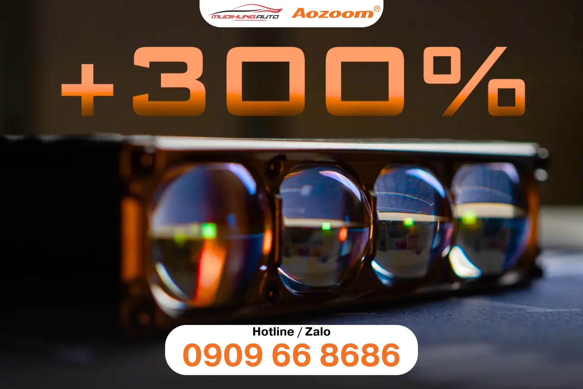 Đèn trợ sáng Aozoom EXTRA 4 LED EXTRA LIGHTS