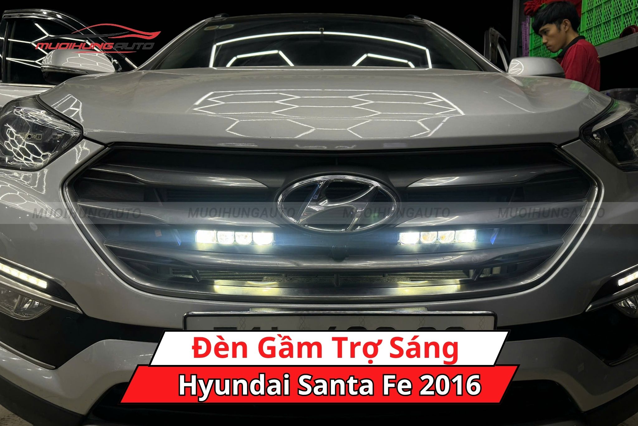 Đèn trợ sáng cho xe Hyundai Santa Fe 2016