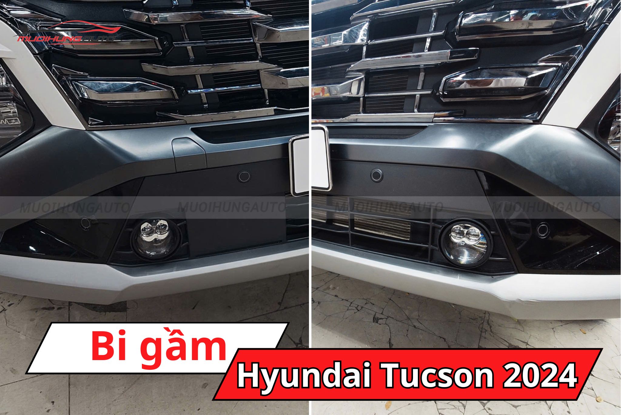 Độ đèn bi gầm ô tô Hyundai Tucson 2024