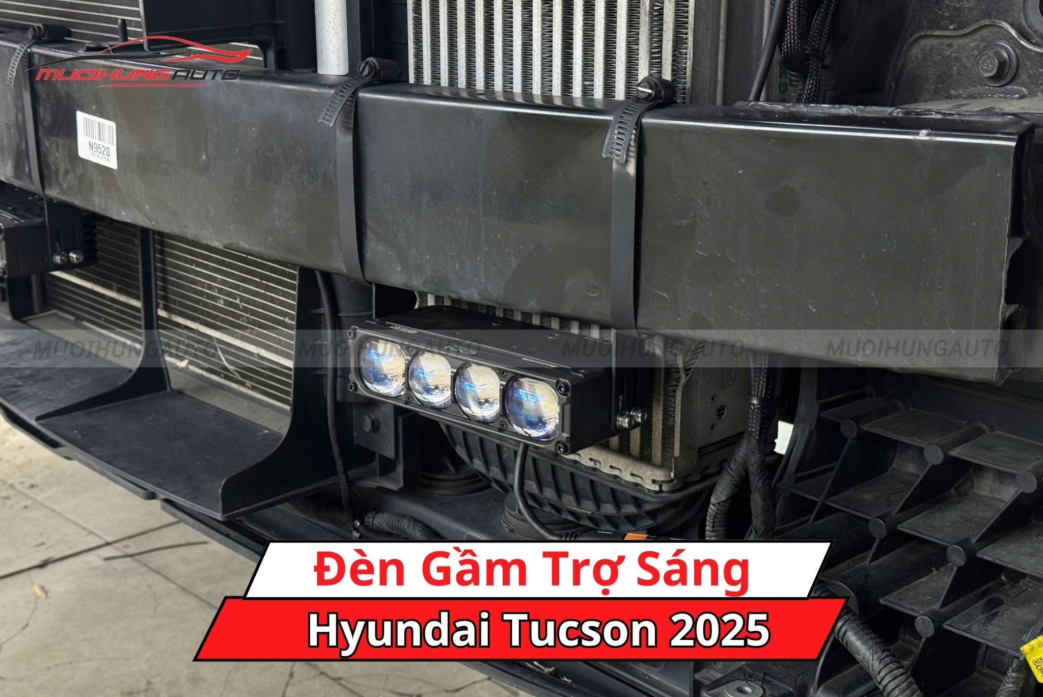 Độ đèn gầm trợ sáng Hyundai Tucson 2025