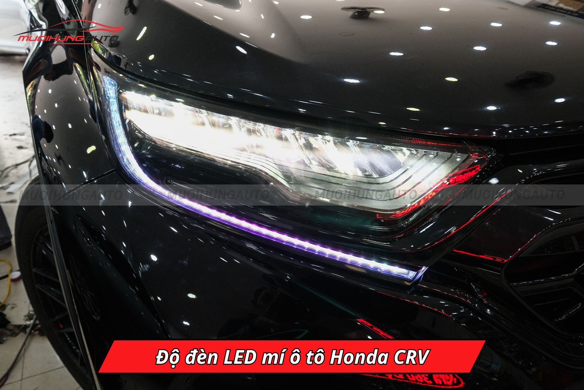 Độ đèn LED mí cho ô tô Honda CRV