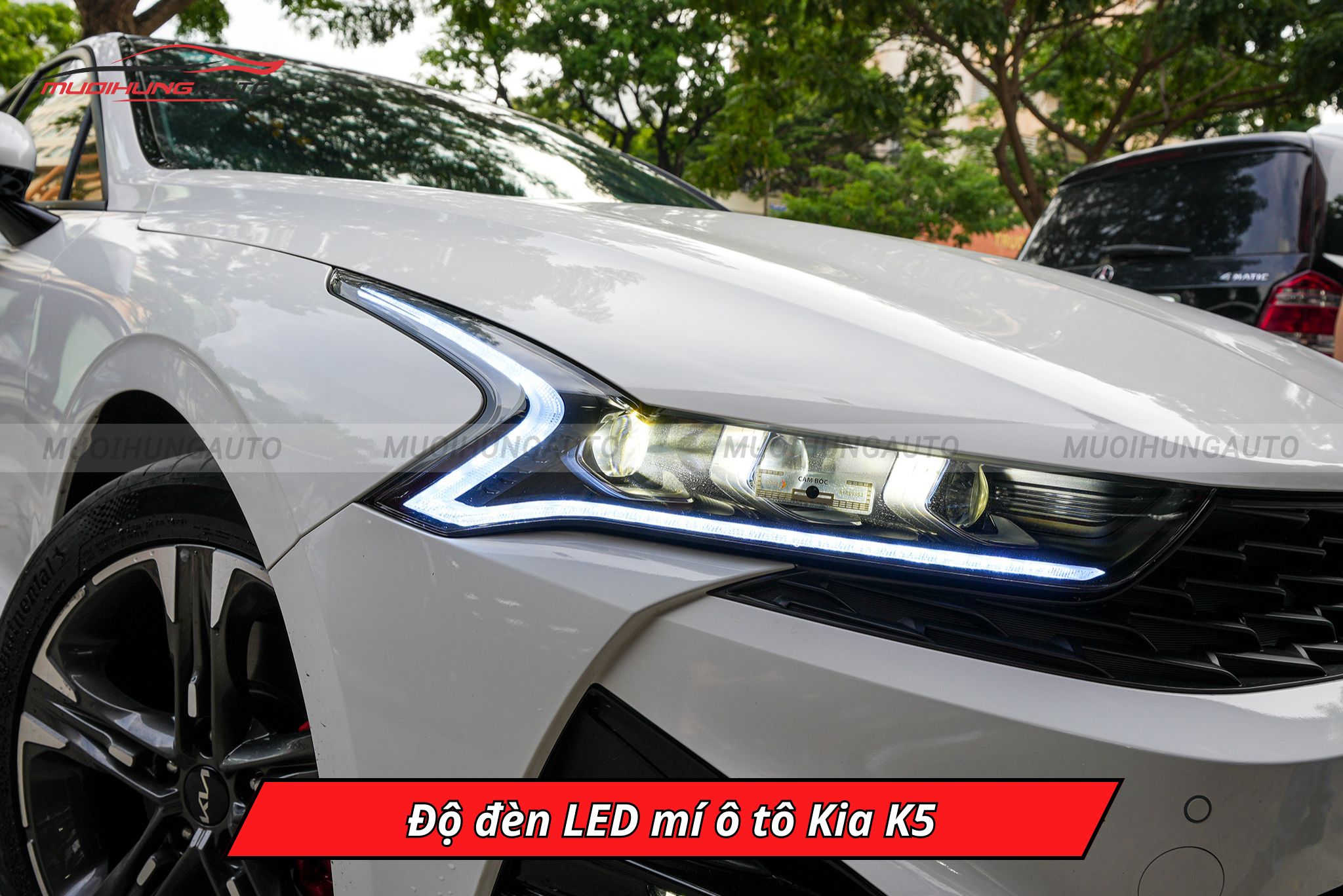 Độ đèn LED mí cho ô tô Kia K5