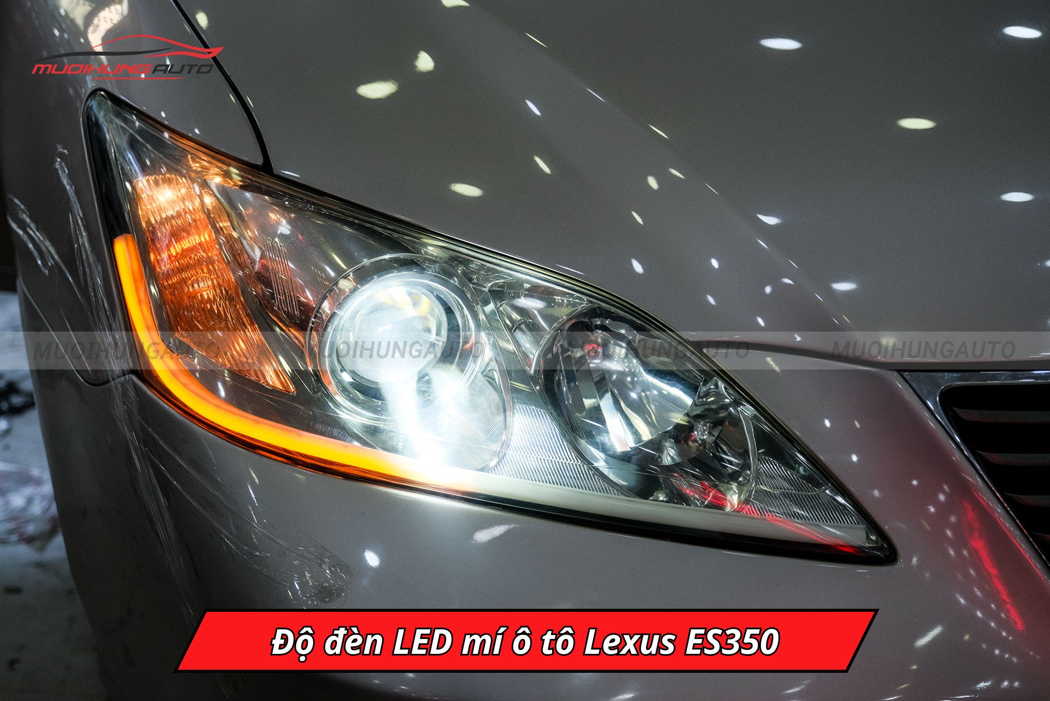 Độ đèn LED mí cho ô tô Lexus ES350
