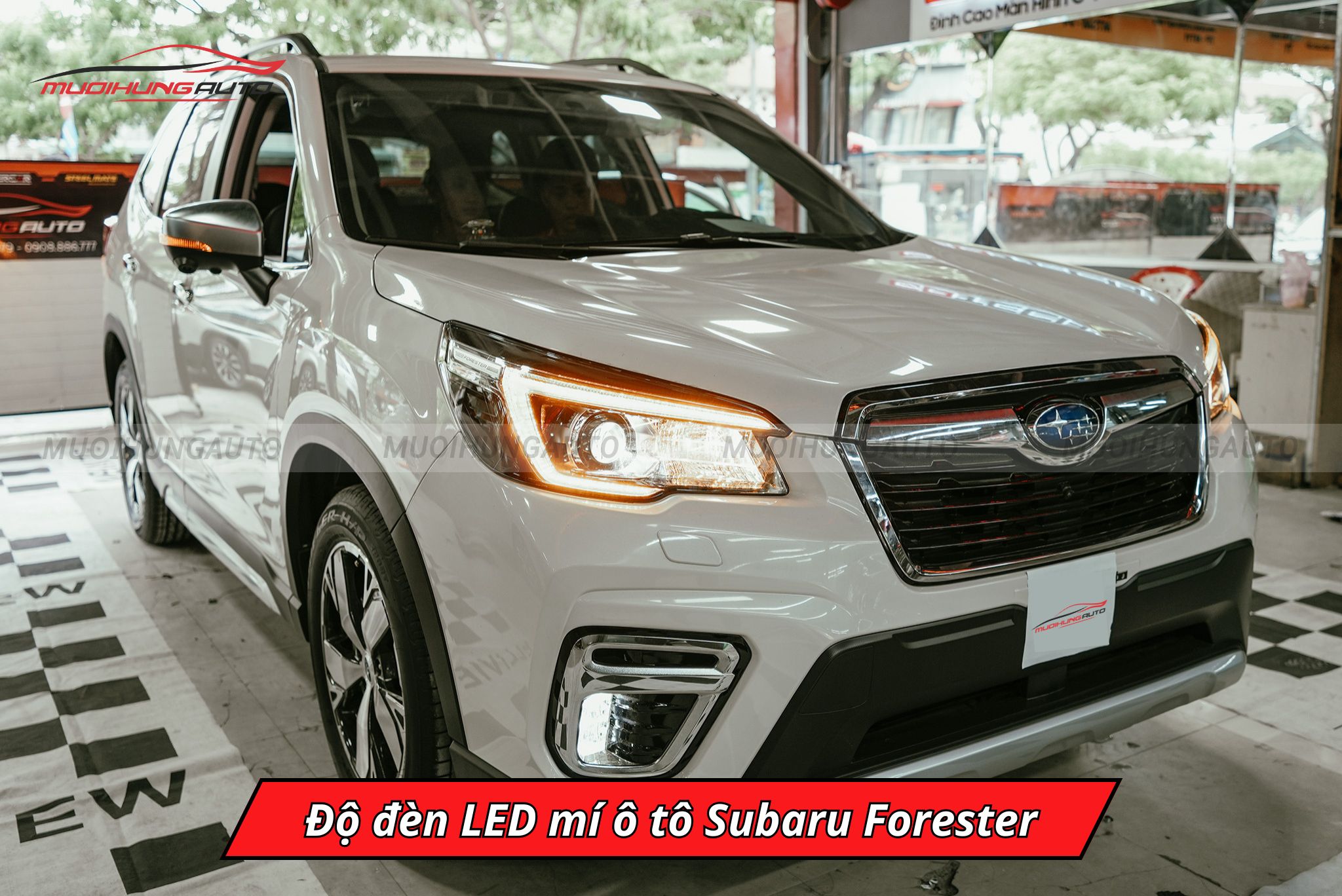 Độ đèn LED mí cho ô tô Subaru Forester
