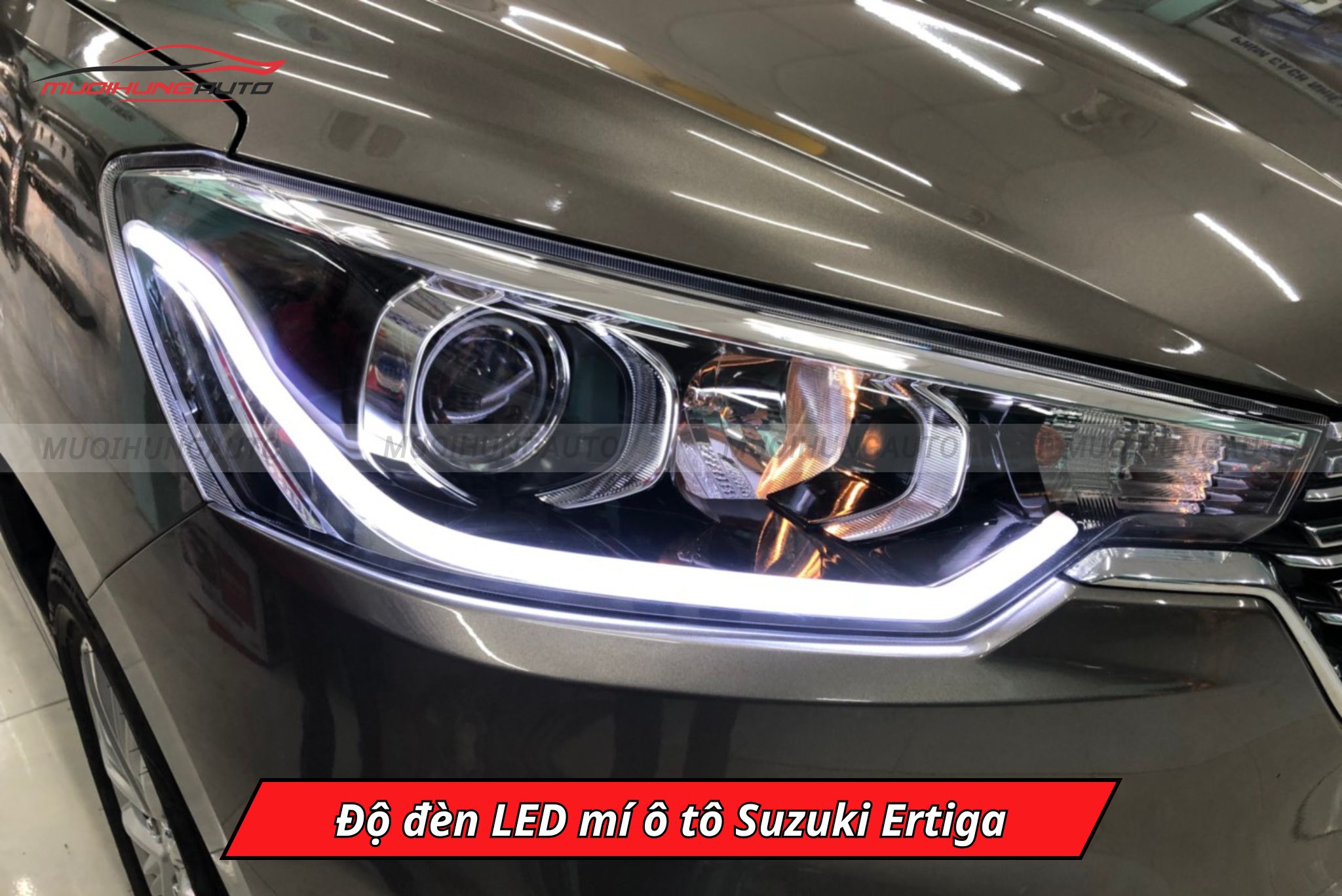 Độ đèn LED mí cho xe Suzuki Ertiga