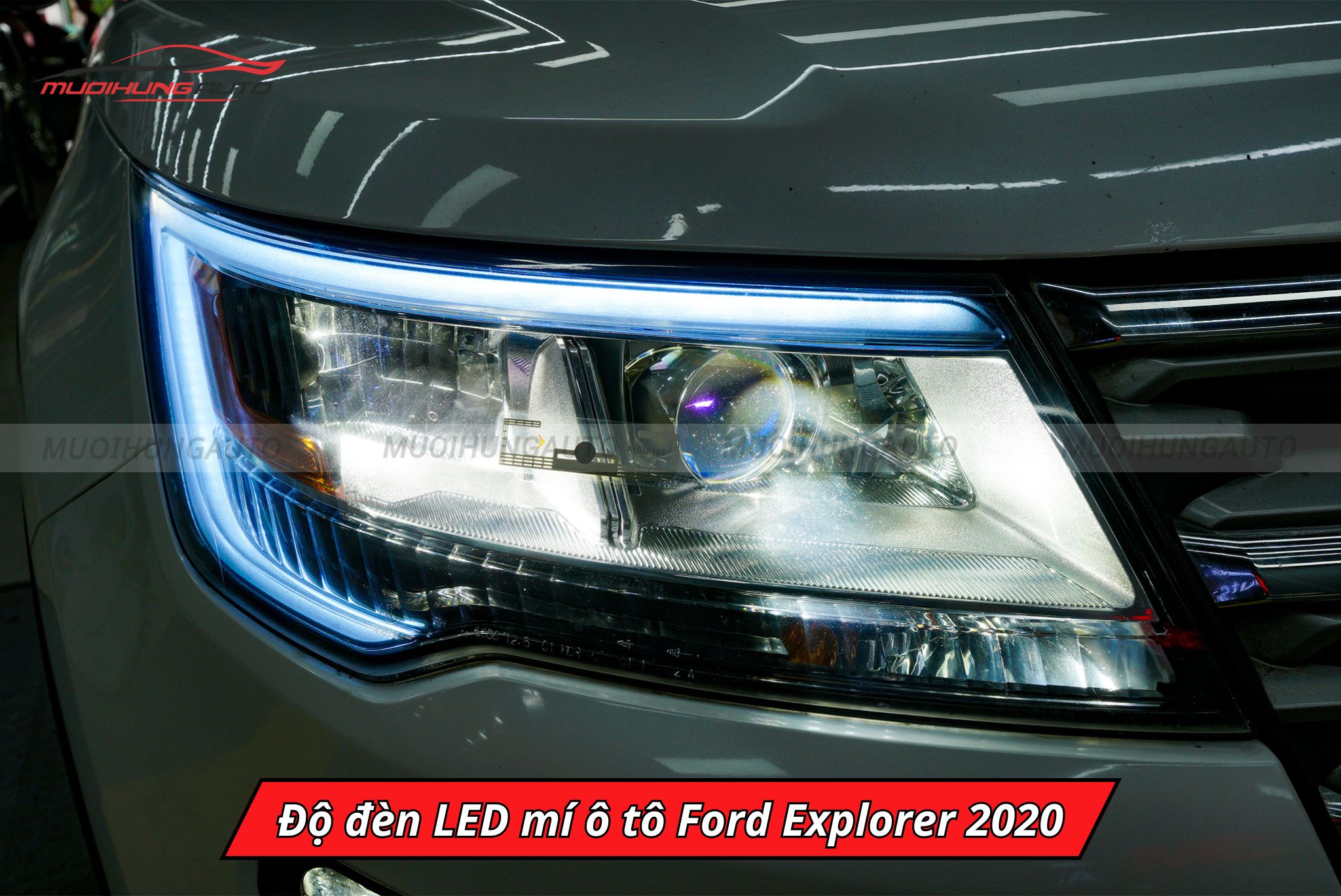 Độ đèn LED mí Ford Explorer 2020