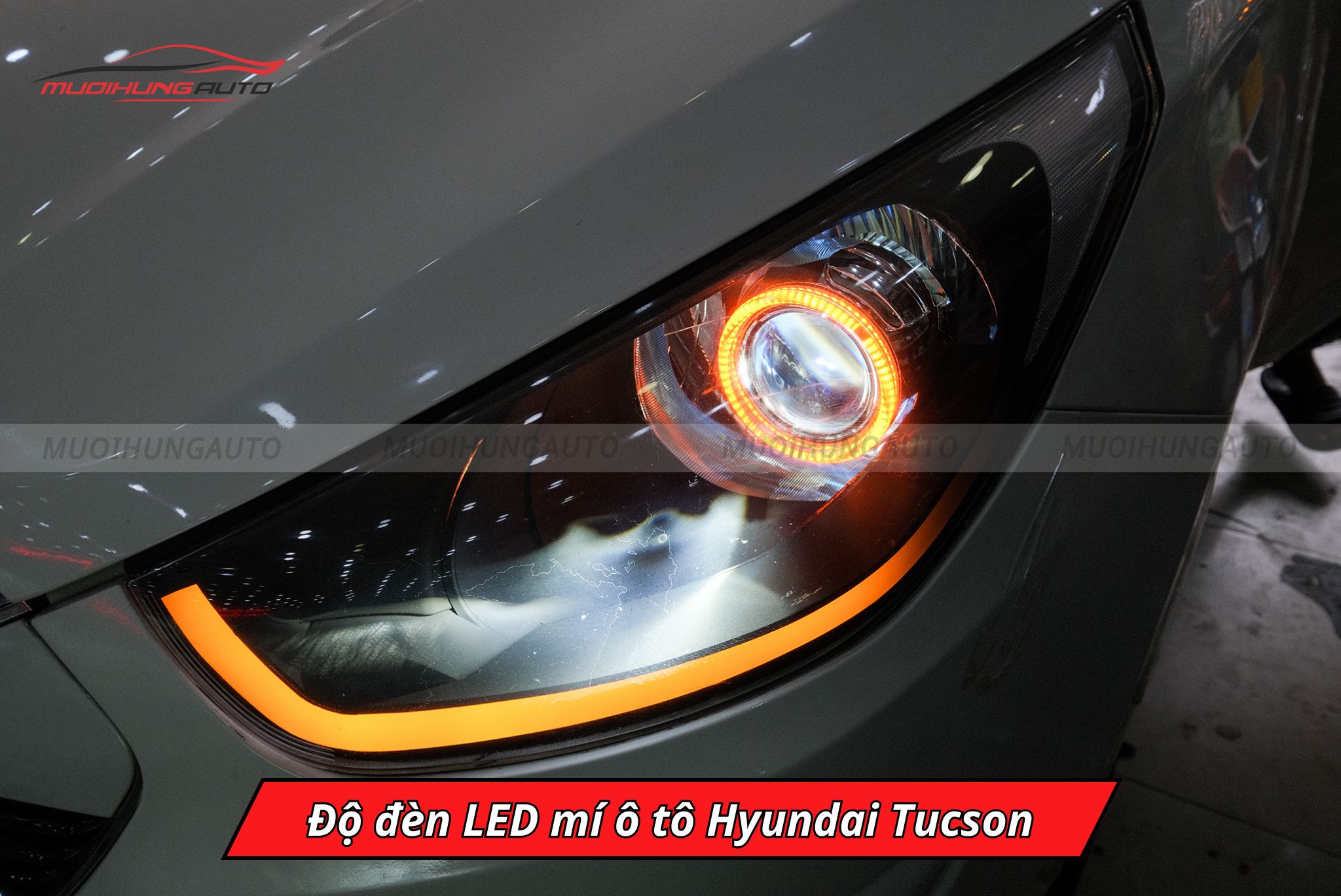 Độ đèn LED mí Hyundai Tucson