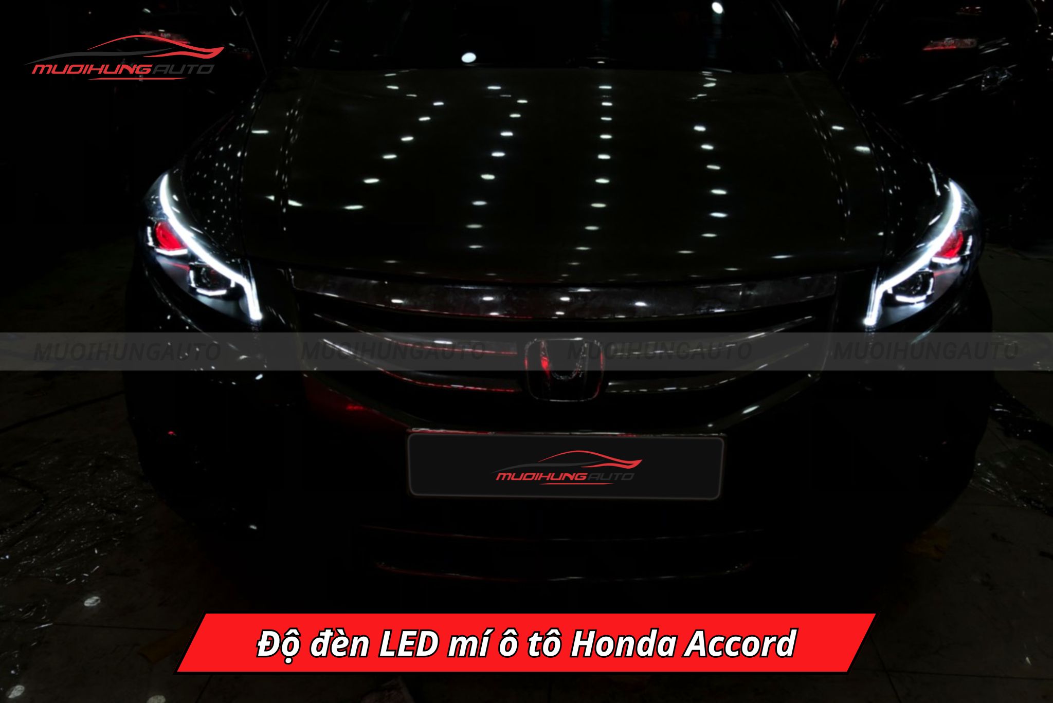 Độ đèn LED mí ô tô Honda Accord