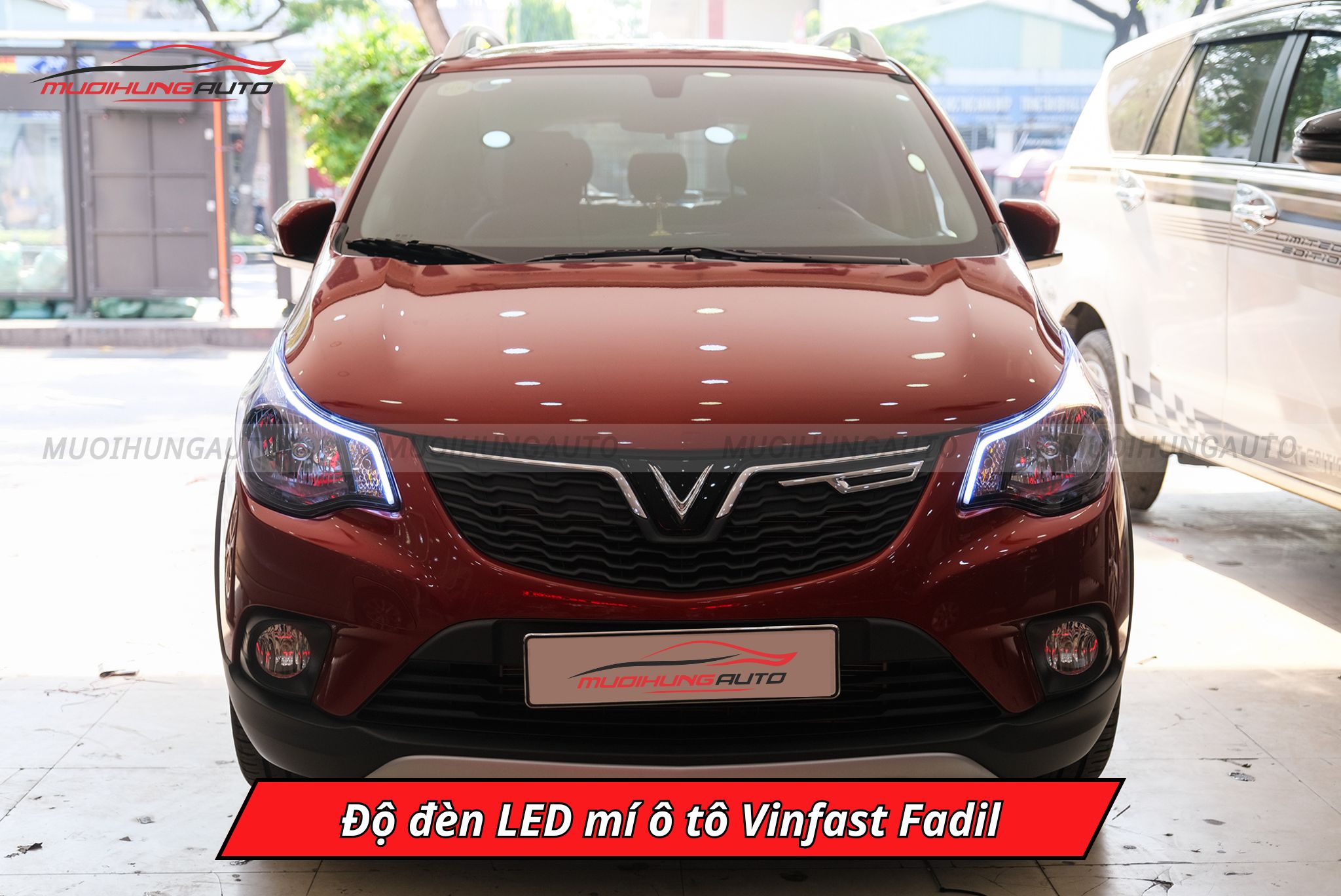 Độ đèn LED mí ô tô Vinfast Fadil