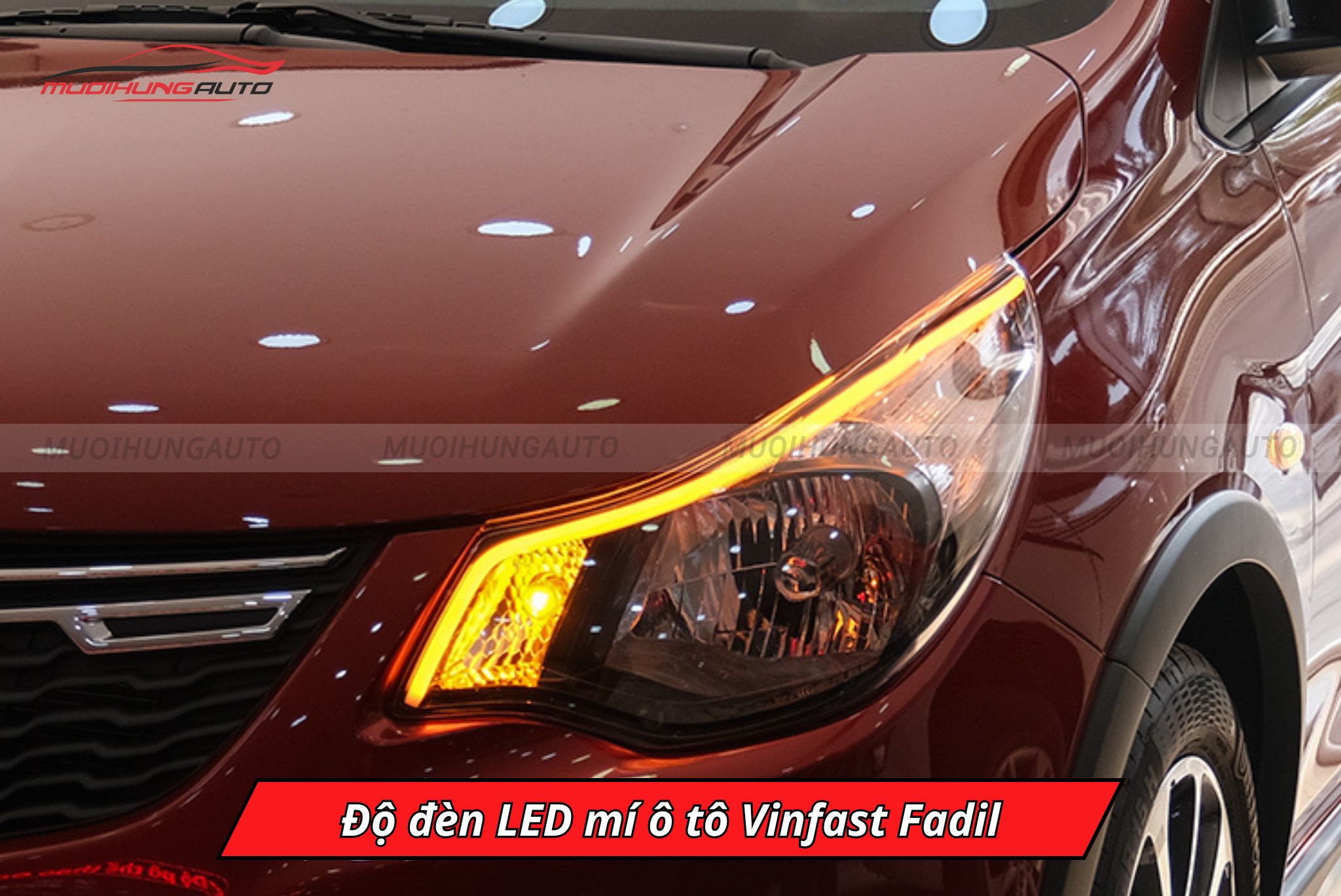 Độ đèn LED mí Vinfast Fadil