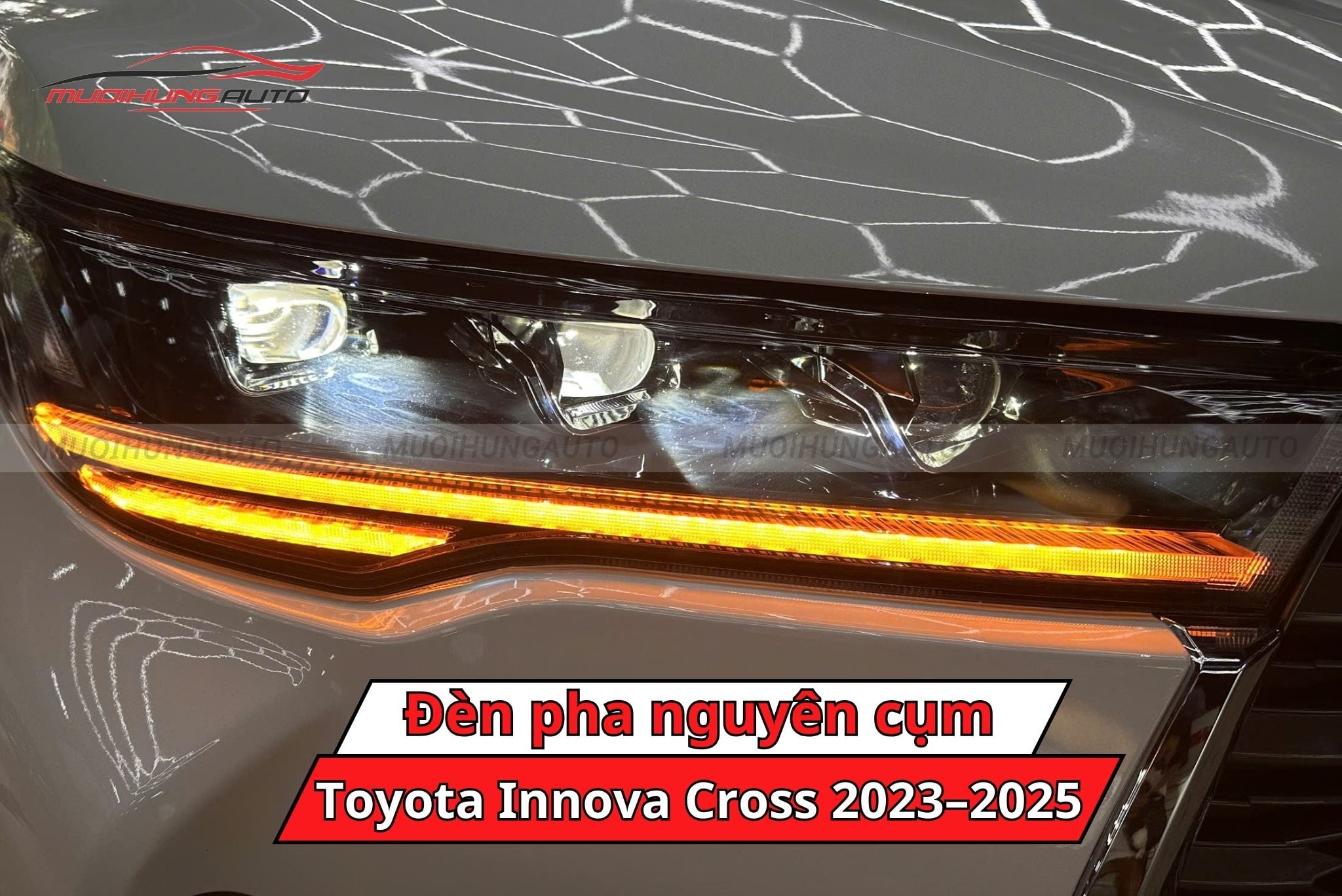 Độ đèn nguyên cụm Toyota Innova Cross 2023-2025