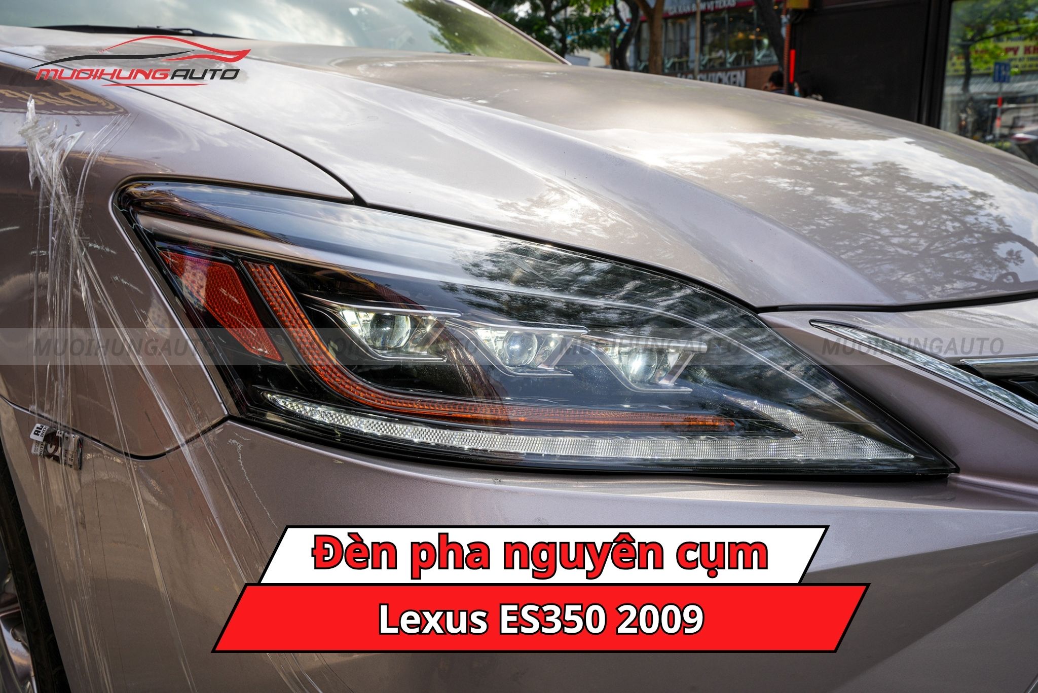Độ đèn pha nguyên cụm Lexus ES350 2009