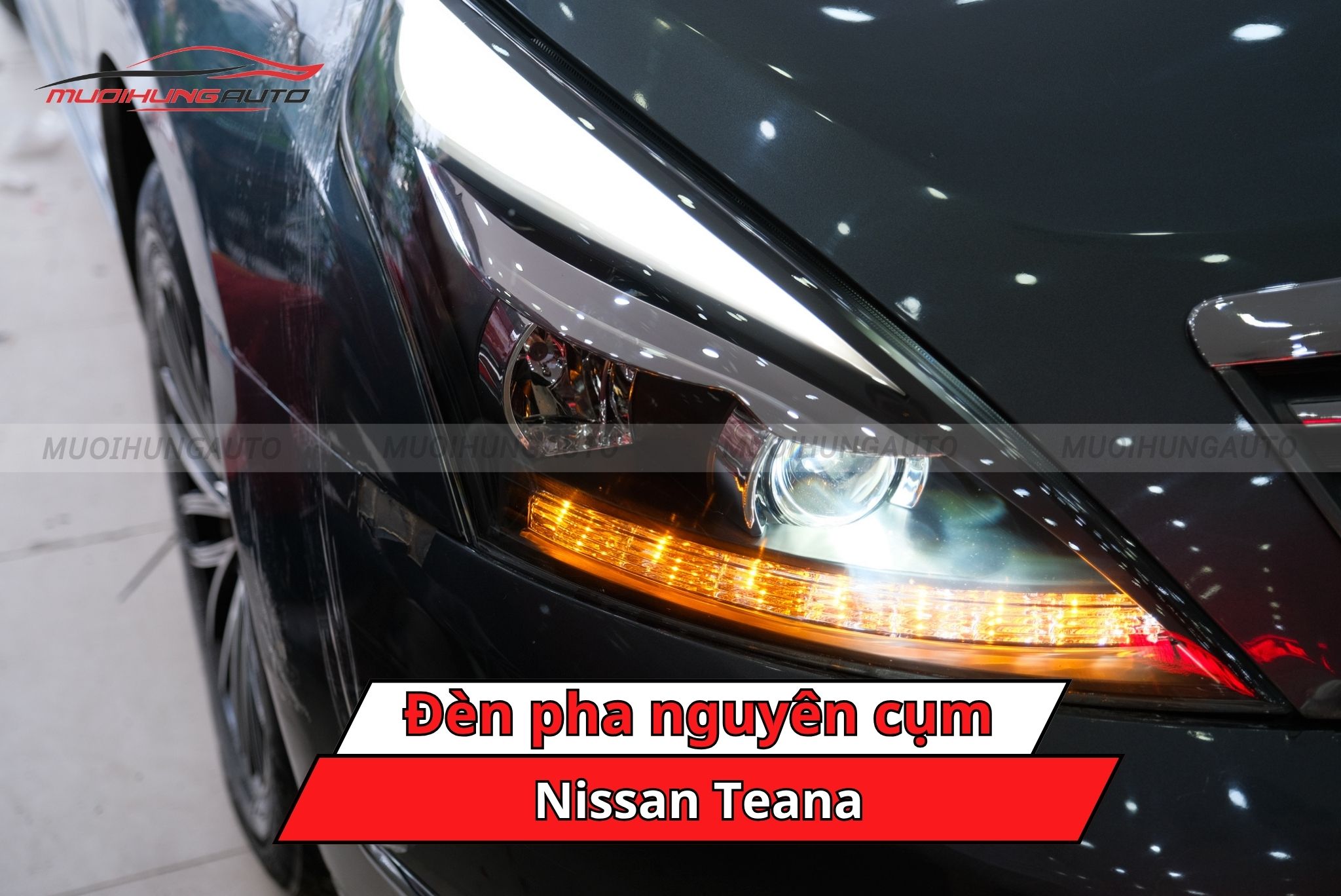 Độ đèn pha nguyên cụm Nissan Teana