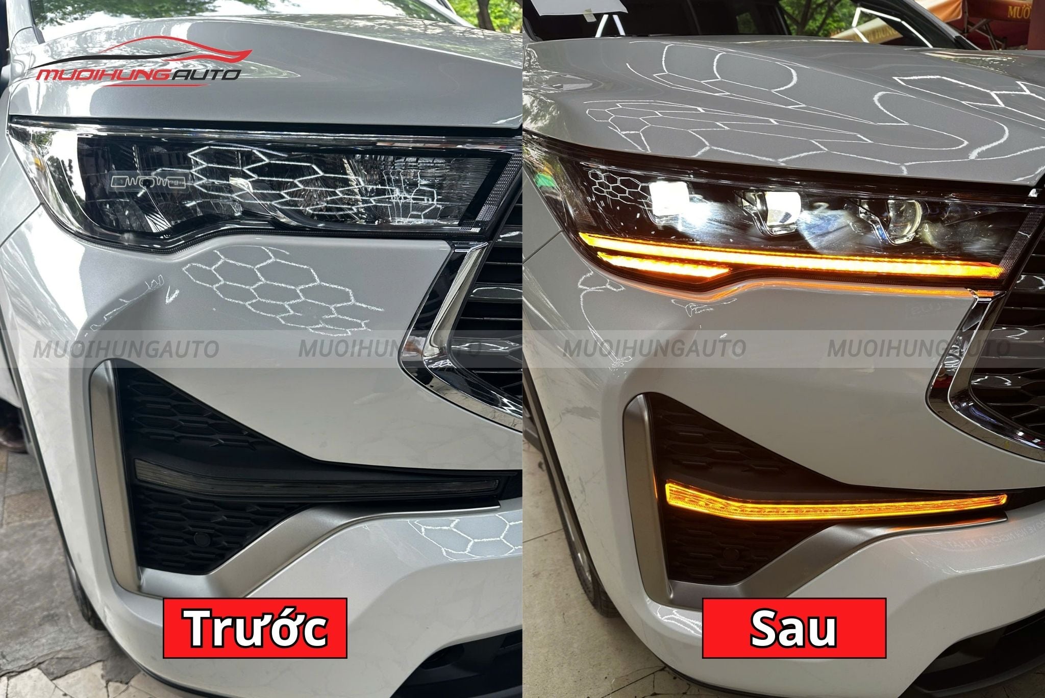 Độ đèn pha nguyên cụm Toyota Innova Cross 2023-2025