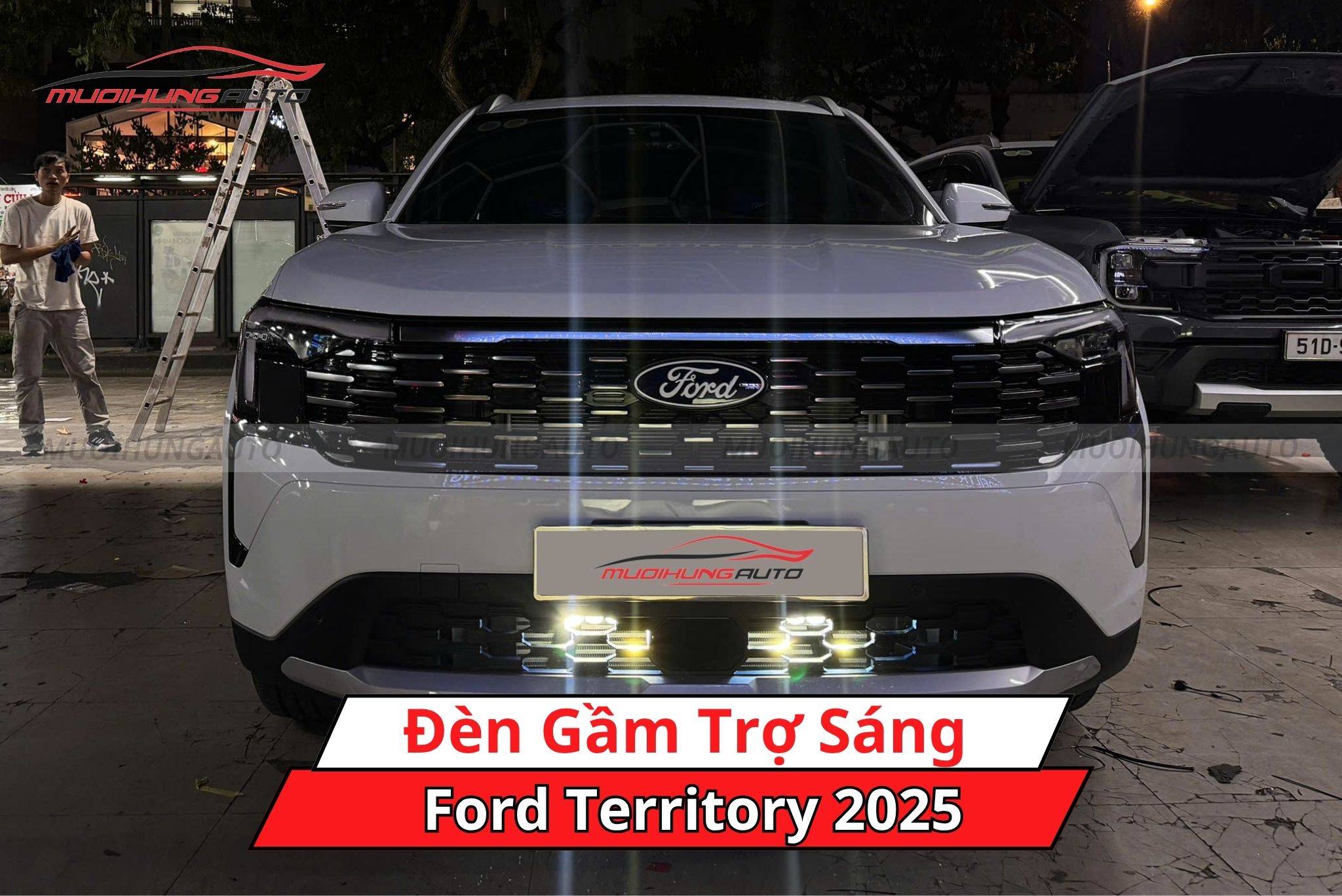 Độ đèn trợ sáng ô tô Ford Territory 2025