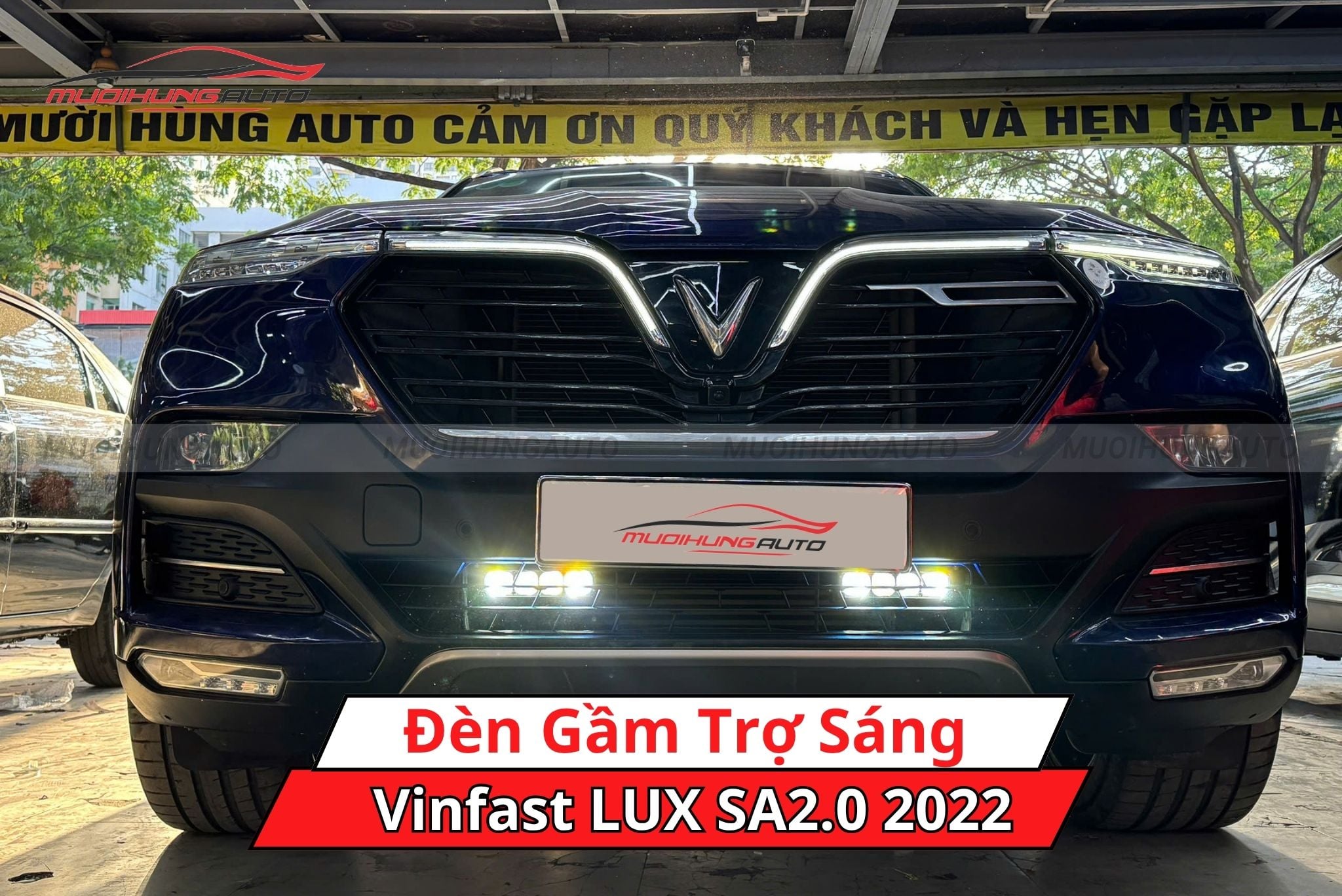 Độ đèn trợ sáng ô tô Vinfast LUX SA2.0 2022