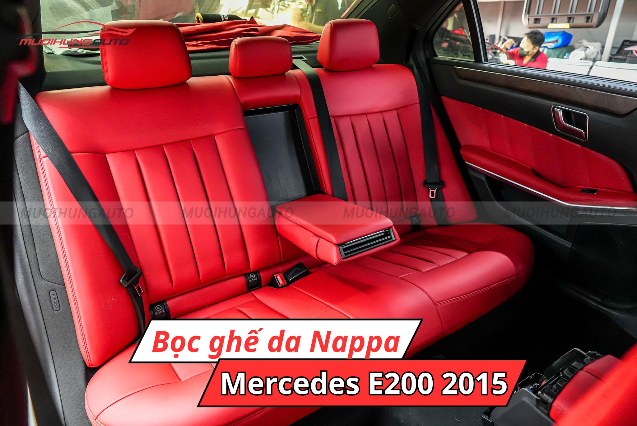 Độ ghế da Nappa Mercedes E200 2015