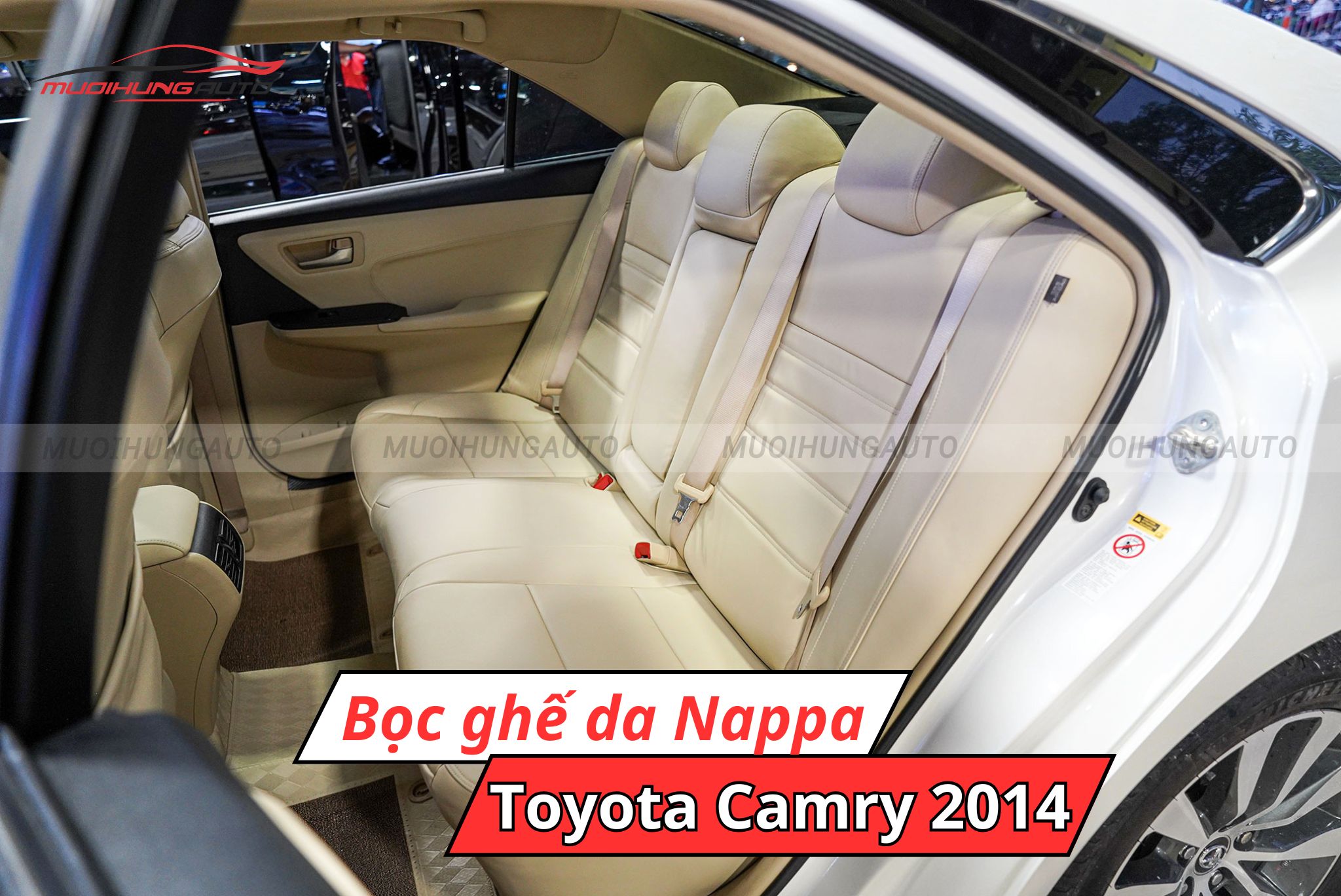 Độ ghế da Nappa Toyota Camry 2014