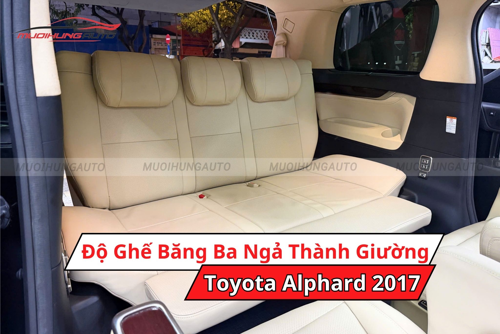 Độ ghế thành giường cho ô tô Toyota Alphard 2017