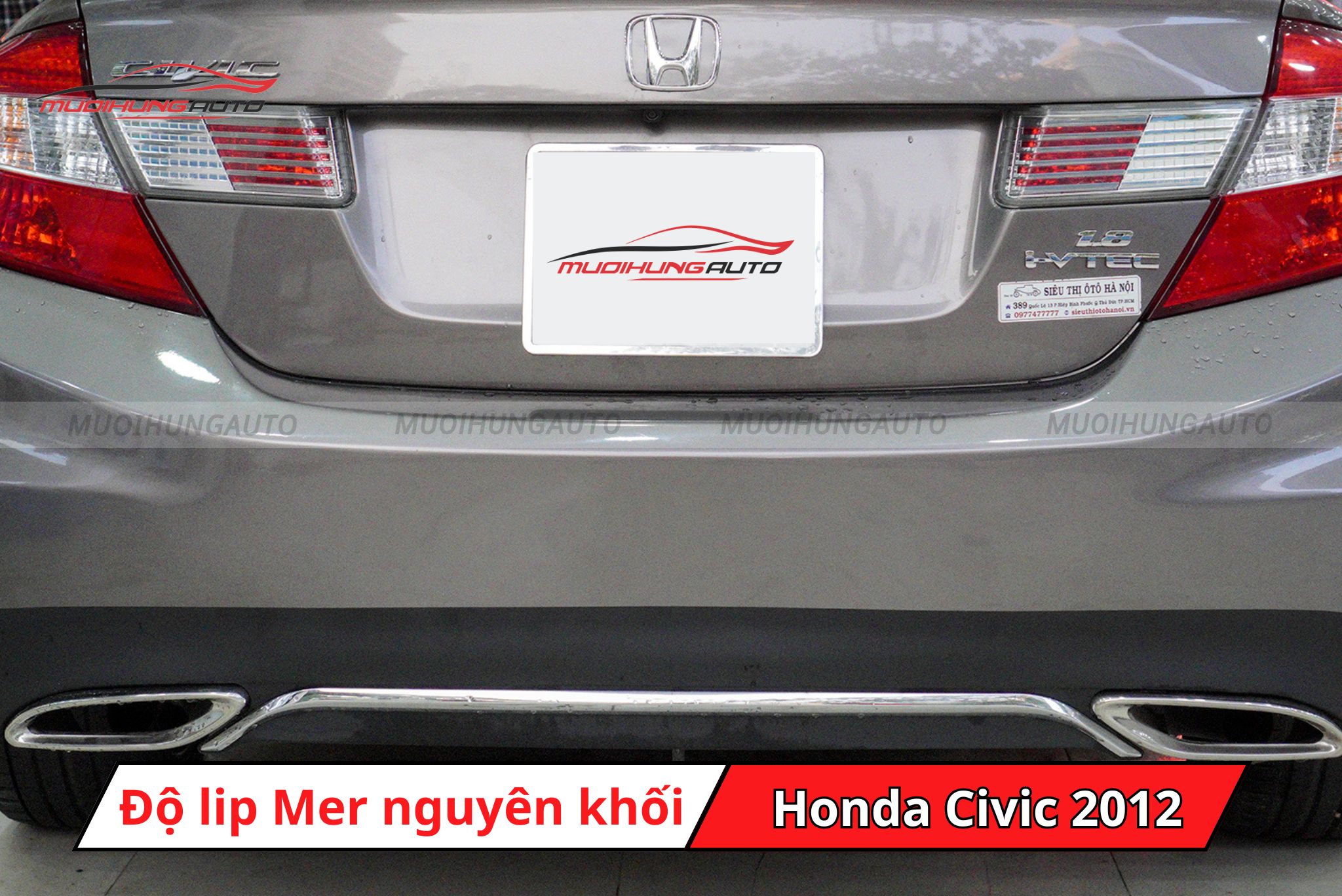 Độ lip Mer nguyên khối cho Honda Civic 2012