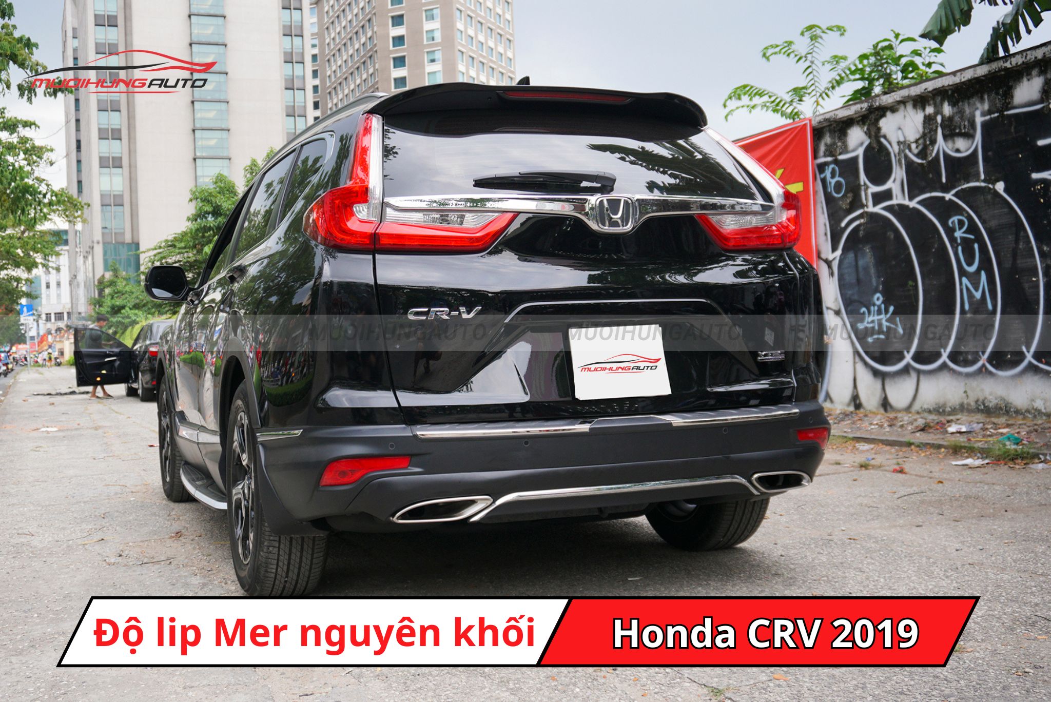 Độ lip Mer nguyên khối cho Honda CRV 2019