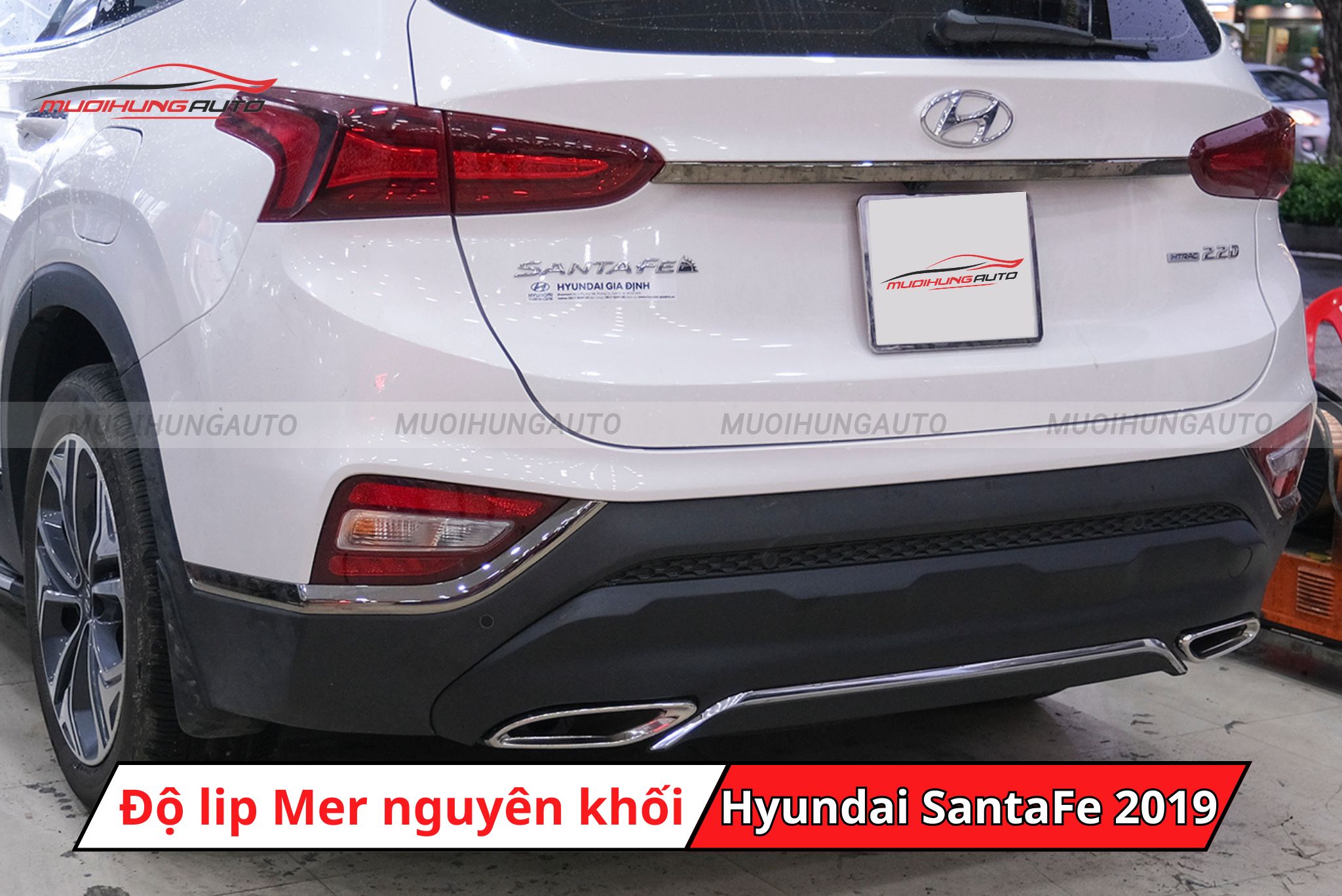 Độ lip Mer nguyên khối cho Hyundai SantaFe 2019