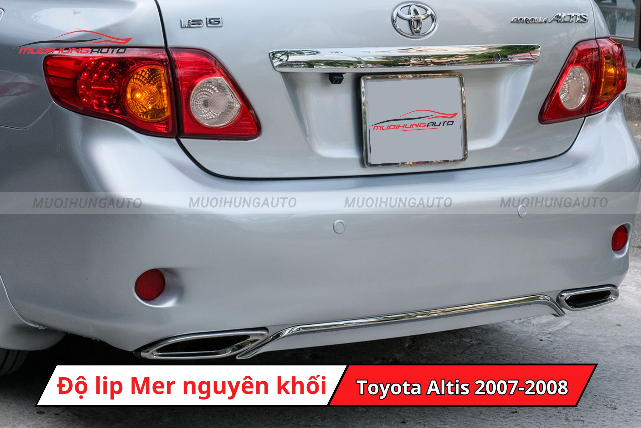 Độ lip Mer nguyên khối cho Toyota Altis 2007-2008