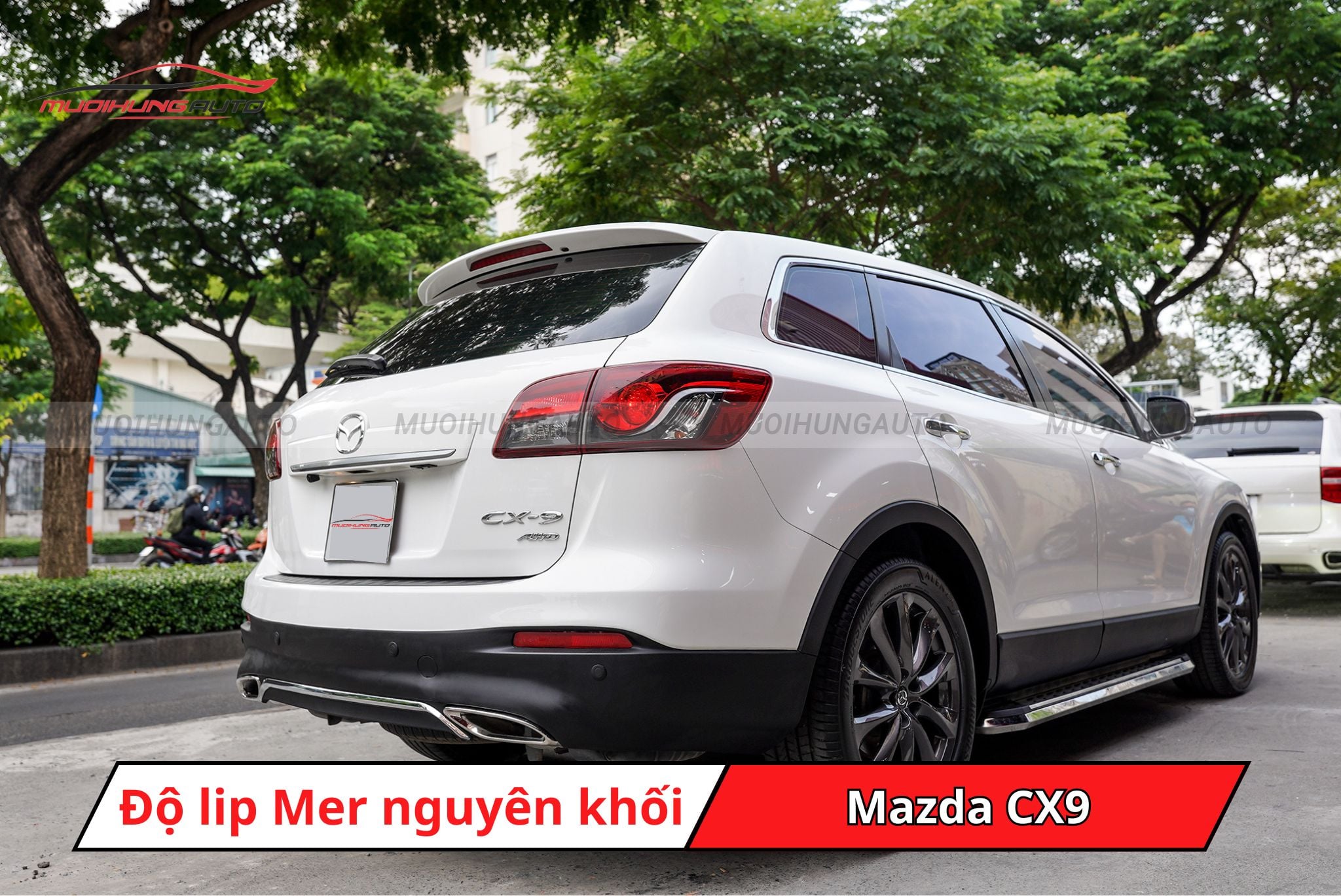 Độ lip Mer vào cản nguyên khối cho Mazda CX9