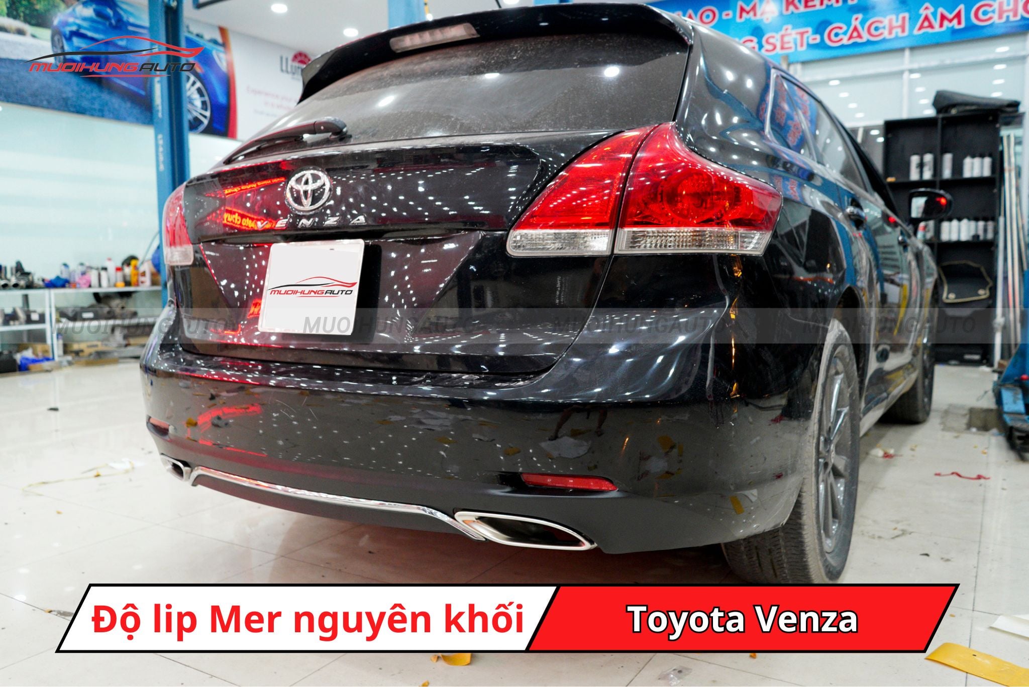 Độ lip Mer vào cản nguyên khối cho Toyota Venza