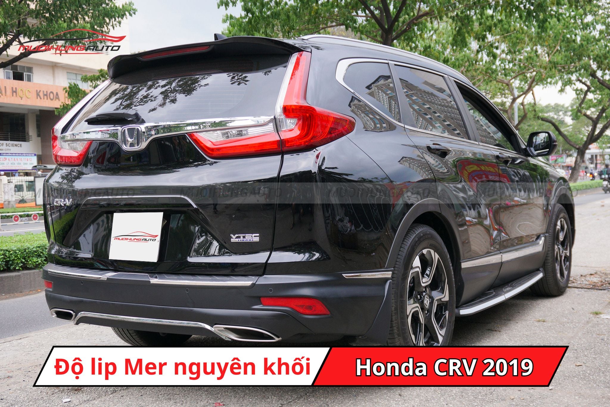 Độ lip pô kiểu Mercedes cho Honda CRV 2019