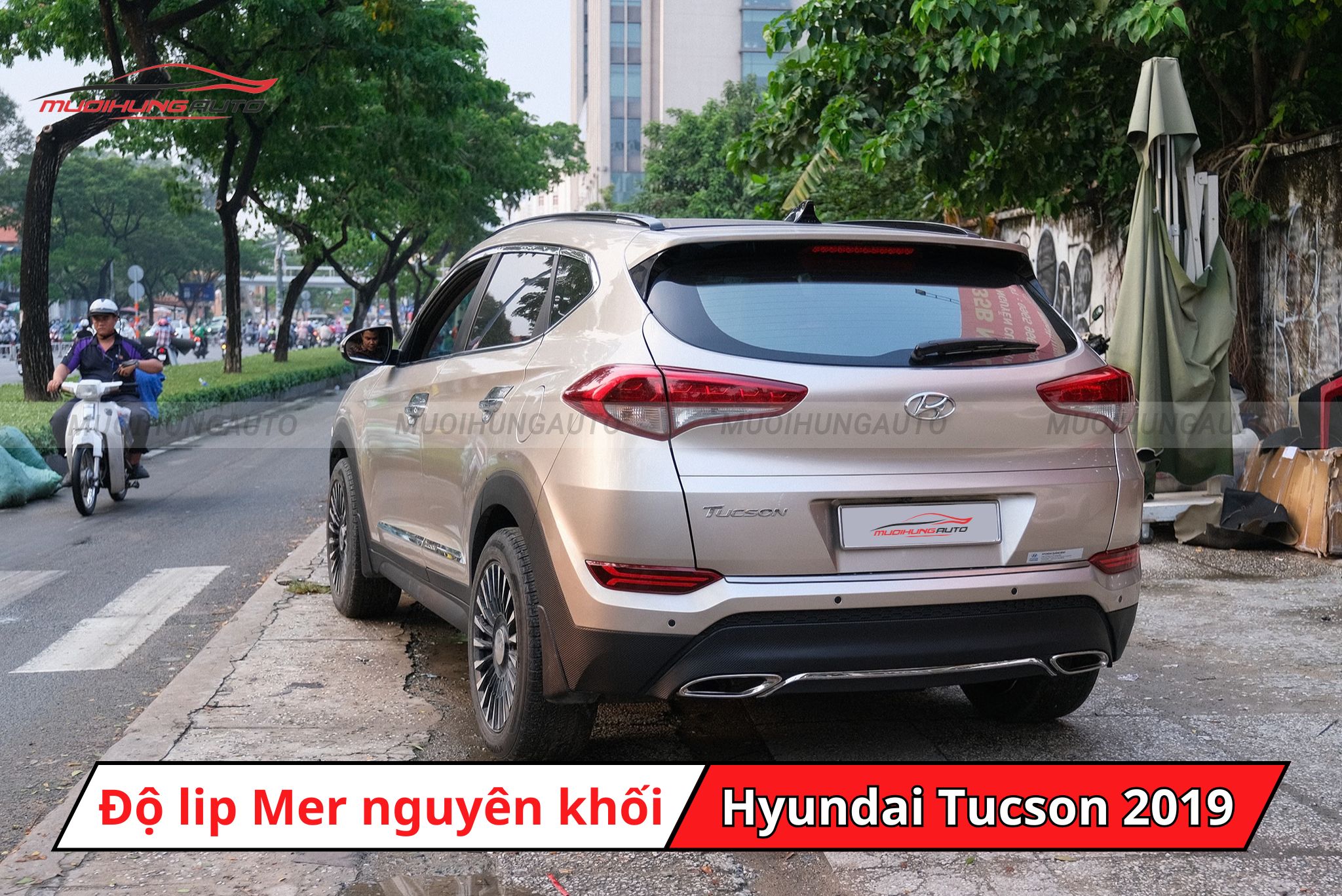 Độ lip pô kiểu Mercedes cho Hyundai Tucson 2019