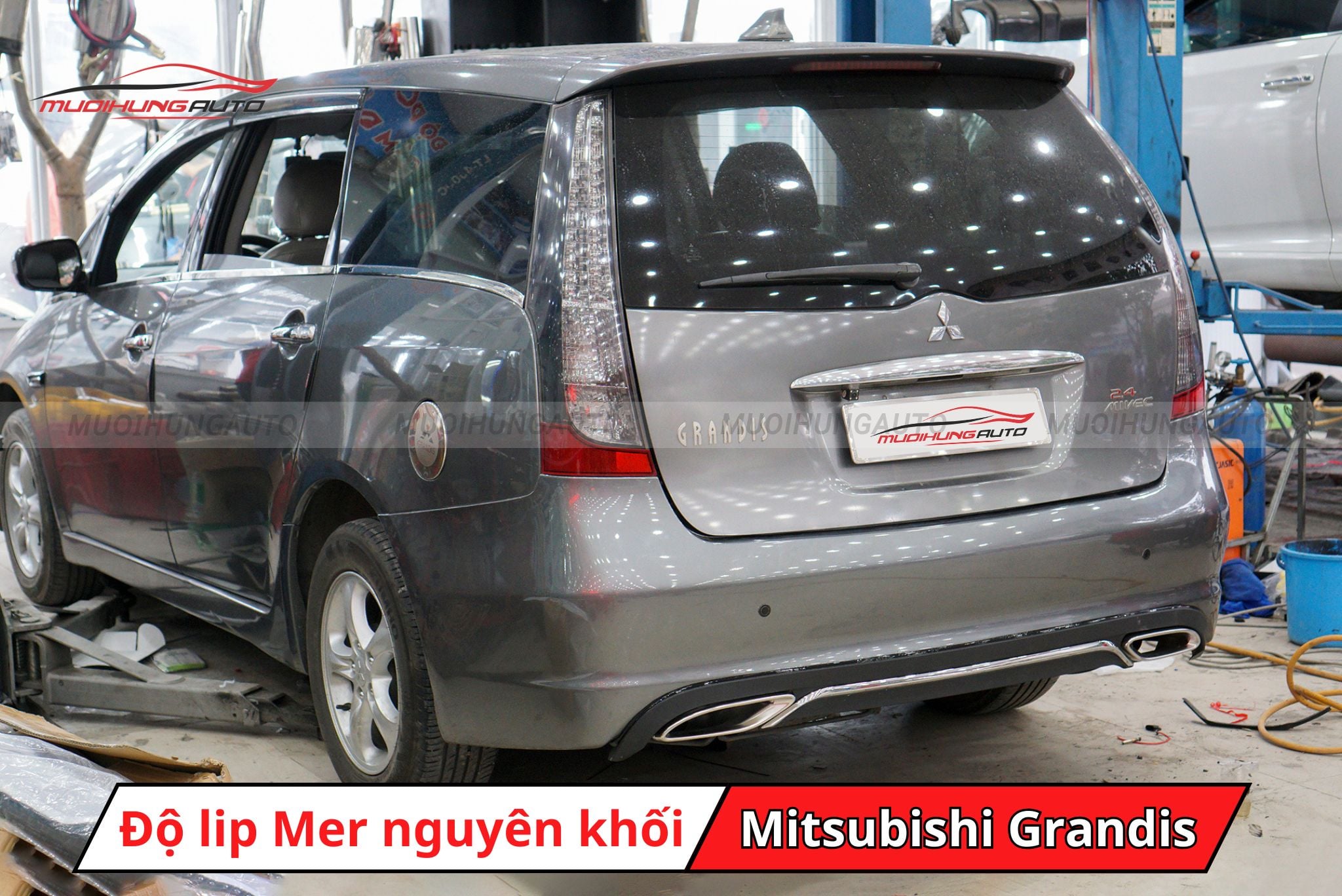 Độ lip pô kiểu Mercedes cho Mitsubishi Grandis