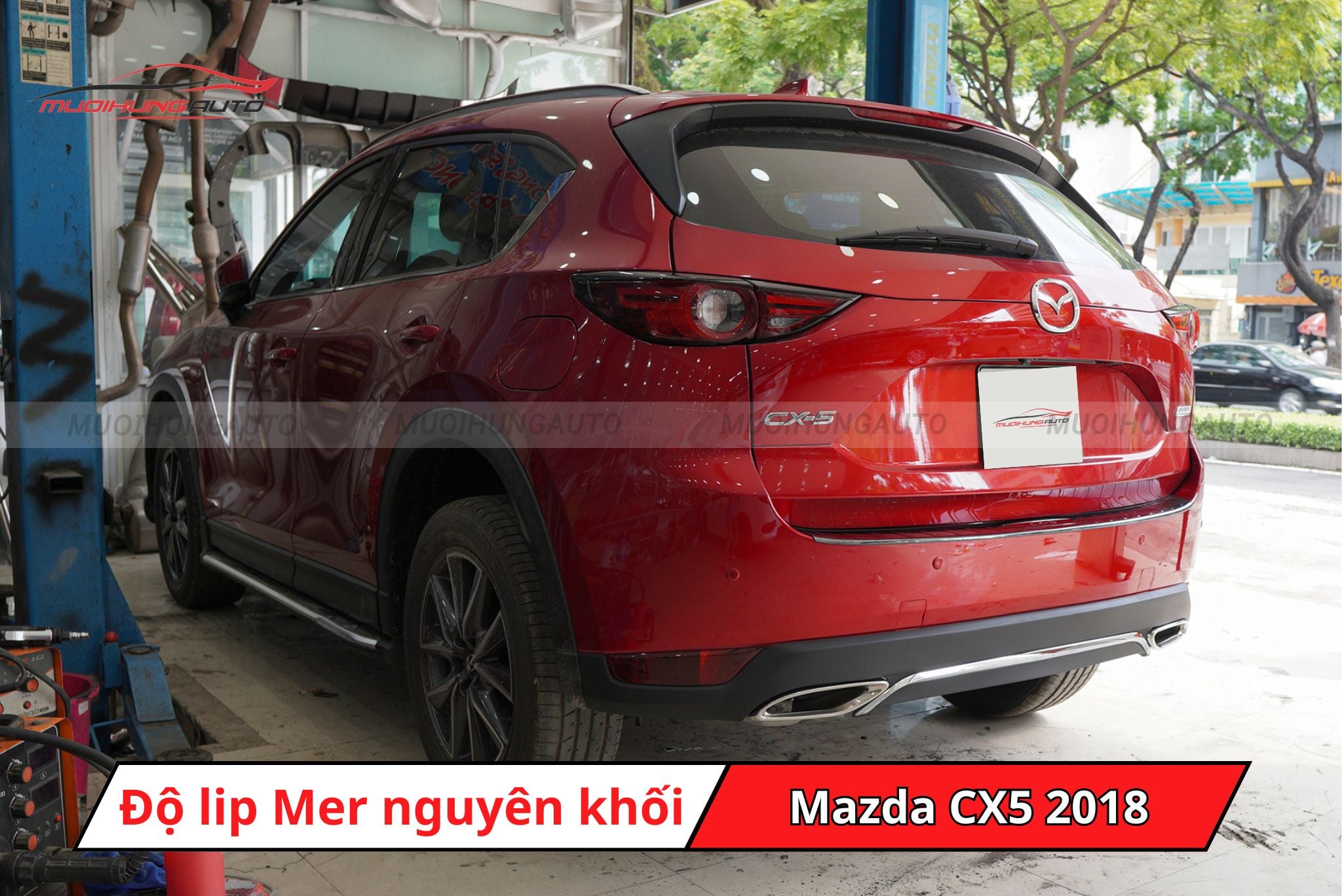 Độ lip pô kiểu Mercedes cho xe Mazda CX5 2018
