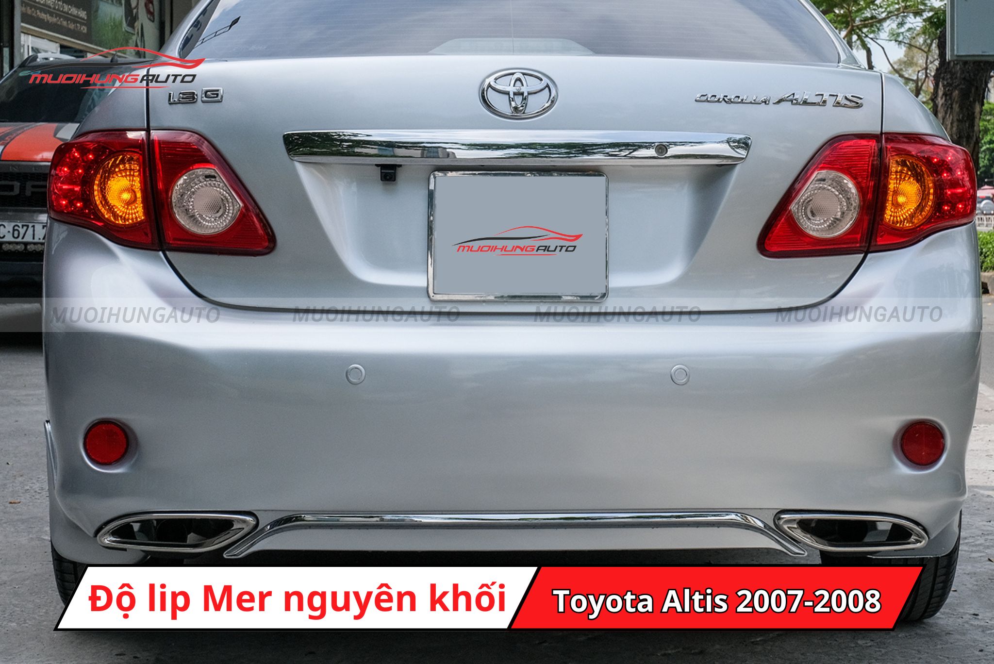 Độ lip pô kiểu Mercedes cho xe Toyota Altis 2007-2008