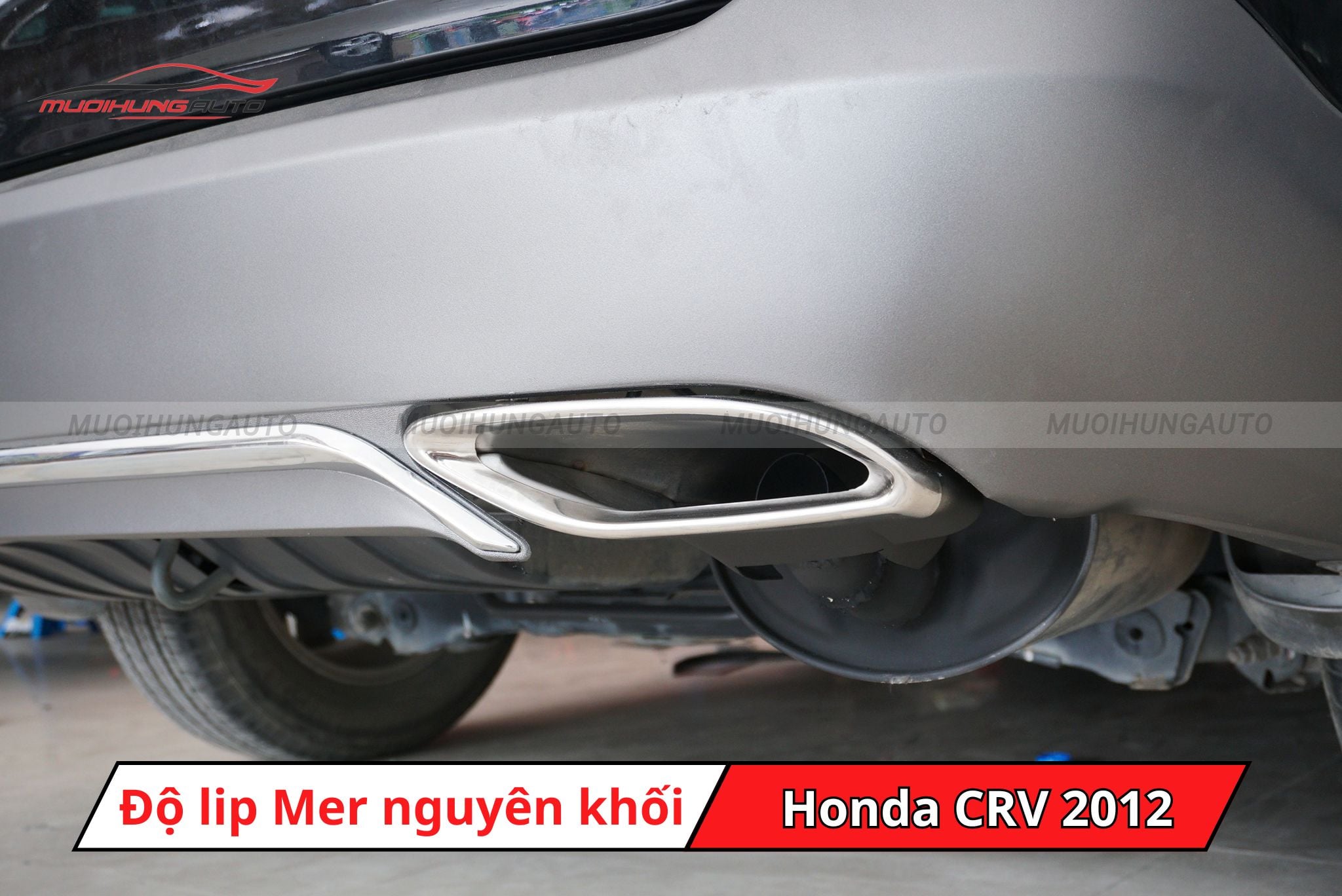 Độ lip pô Mercedes cho Honda CRV 2012