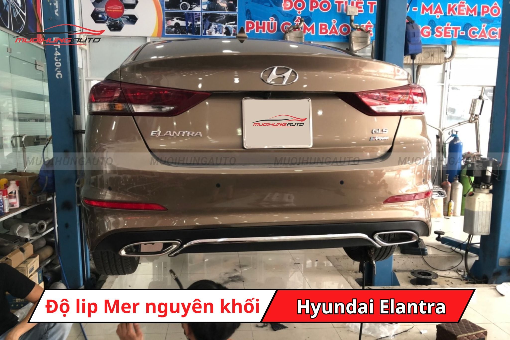 Độ lip pô Mercedes cho Hyundai Elantra