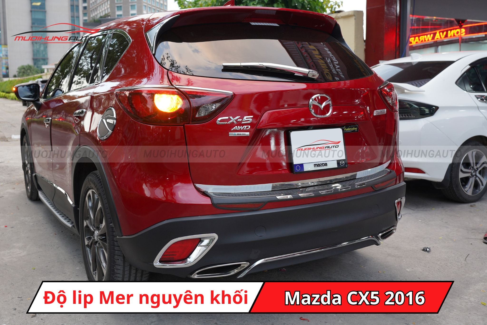 Độ lip pô Mercedes cho Mazda CX5 2016