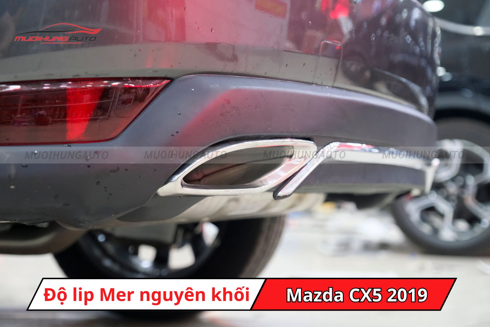 Độ lip pô Mercedes cho Mazda CX5 2019