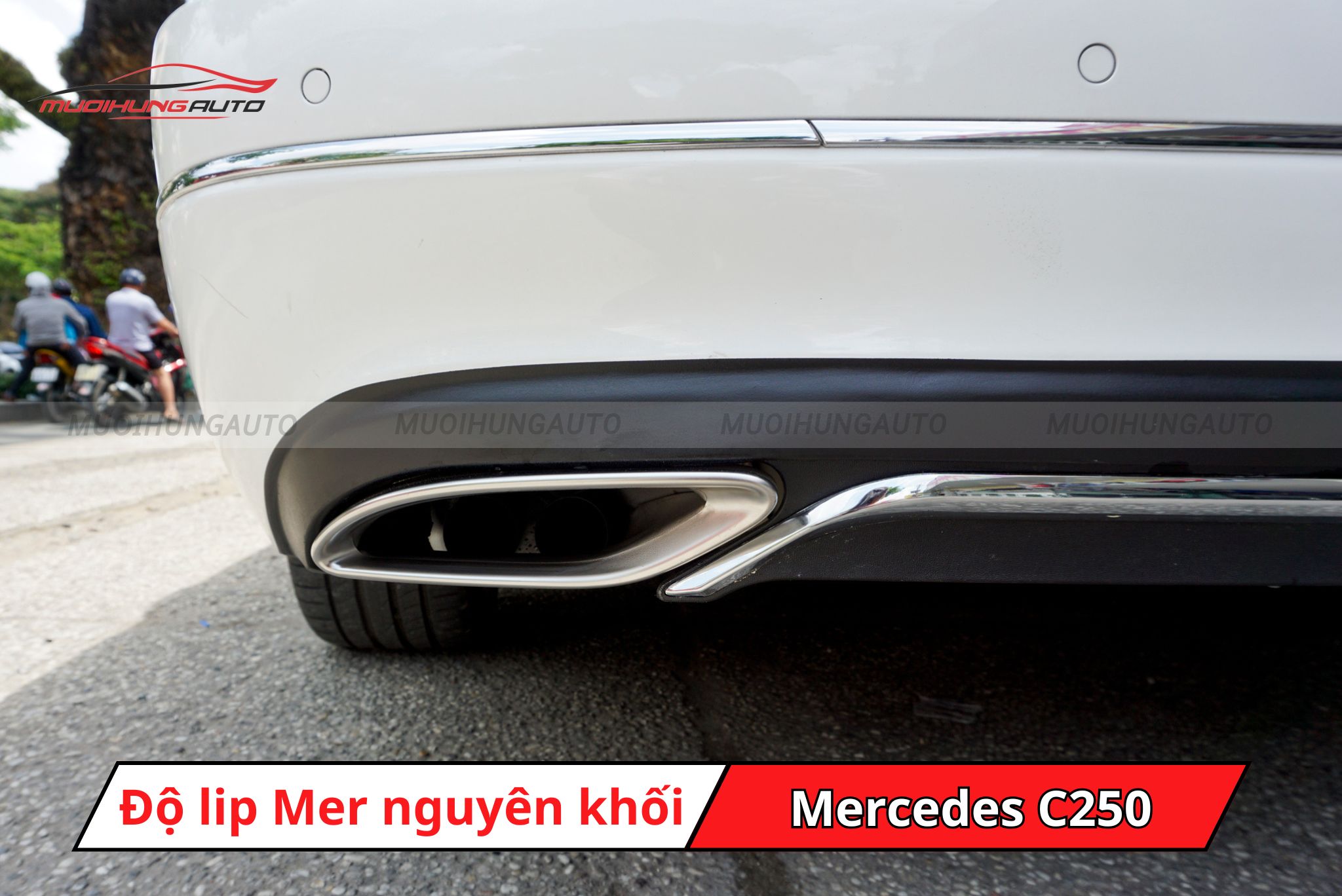 Độ lip pô Mercedes cho Mercedes C250