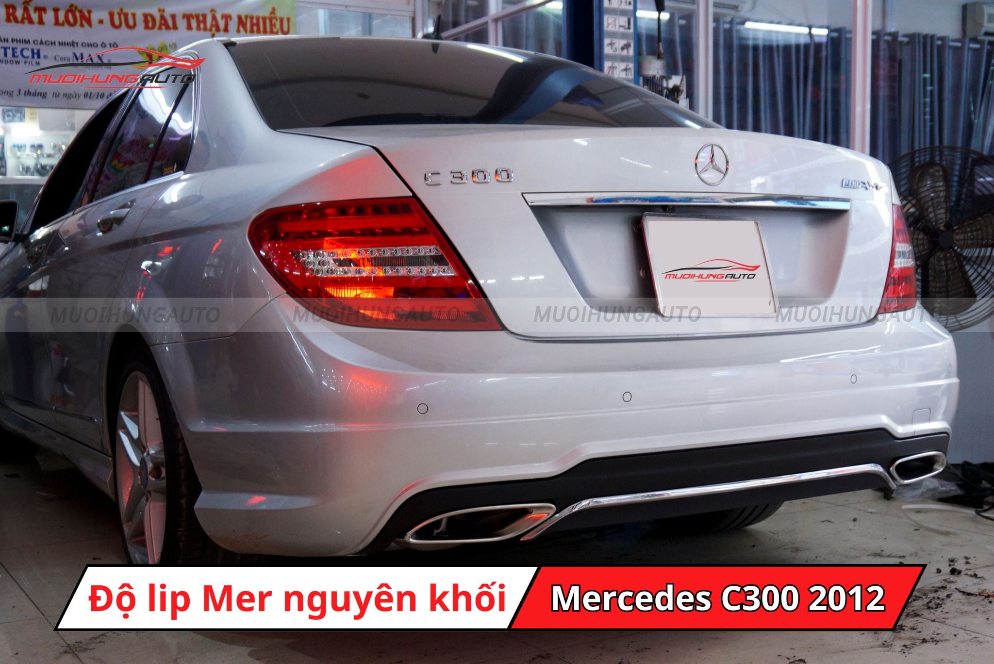 Độ lip pô Mercedes cho Mercedes C300 2012