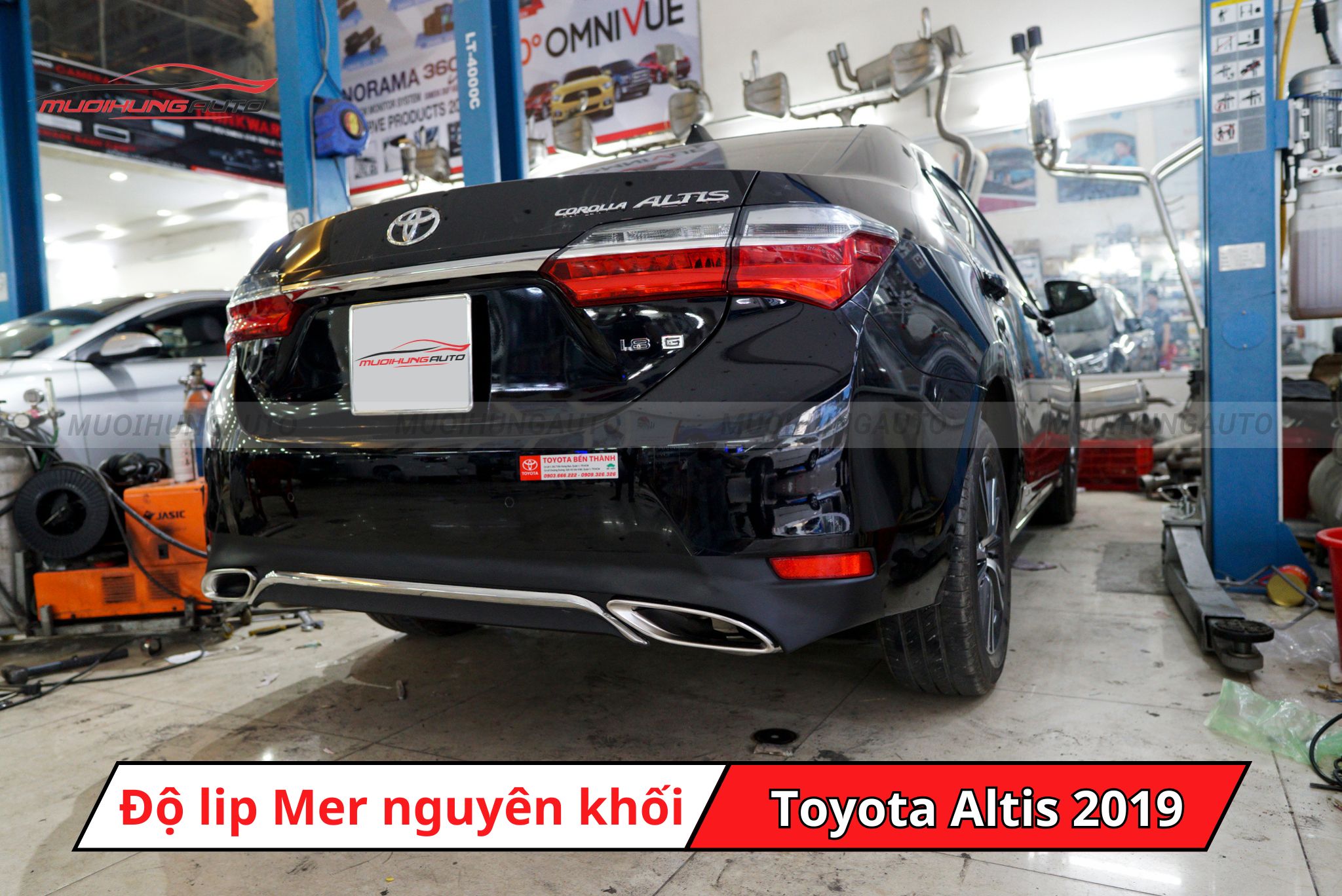 Độ lip pô Mercedes cho Toyota Altis 2019