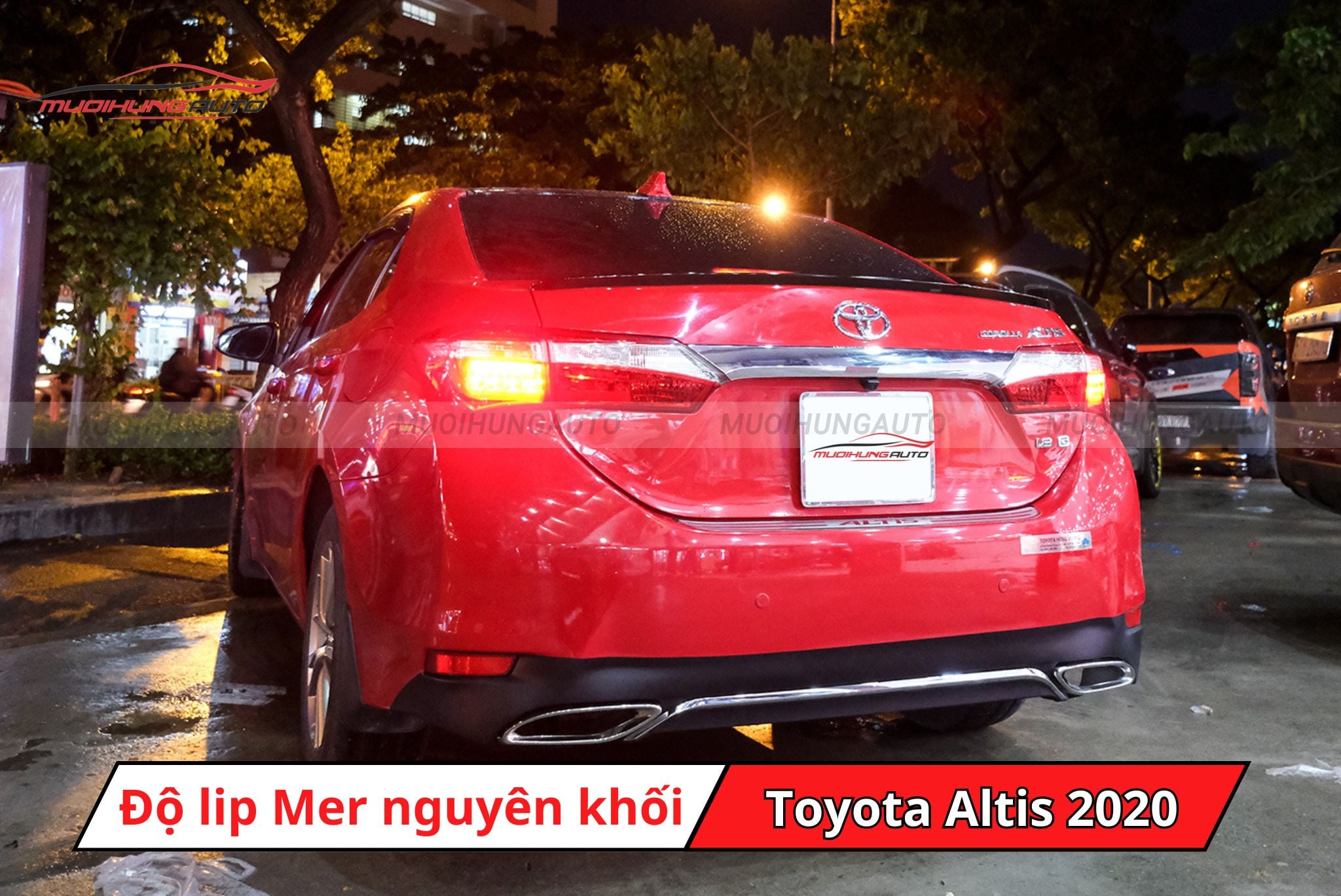Độ lip pô Mercedes cho Toyota Altis 2020