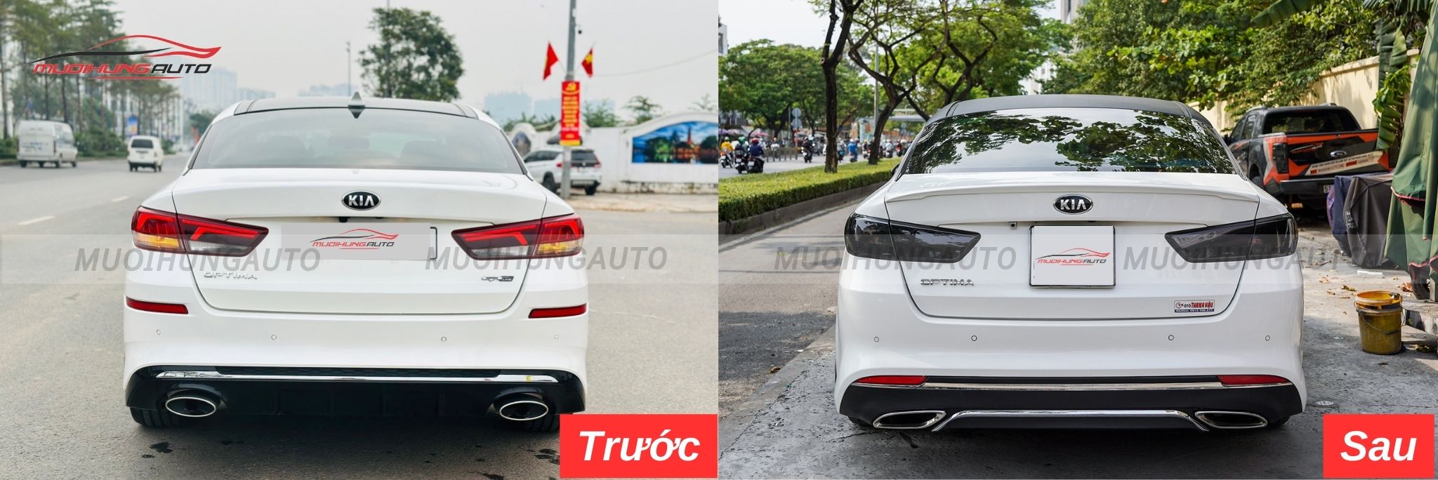 Độ lip pô Mercedes nguyên khối cho Kia K5