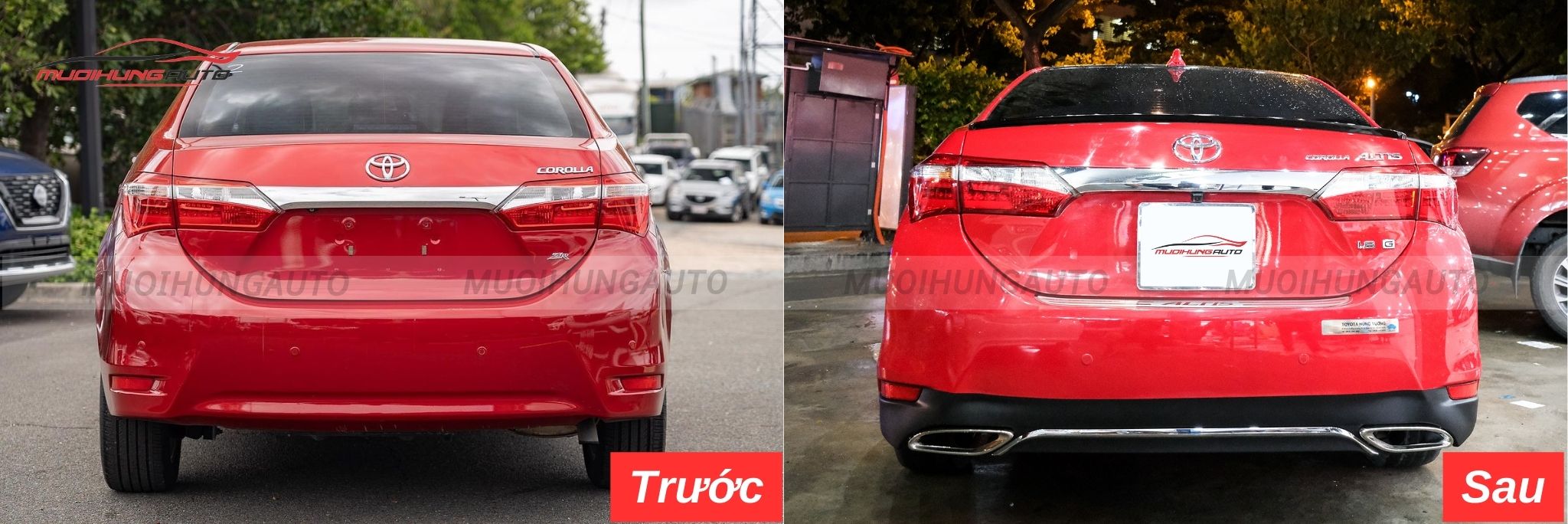 Độ lip pô Mercedes nguyên khối cho Toyota Altis 2020