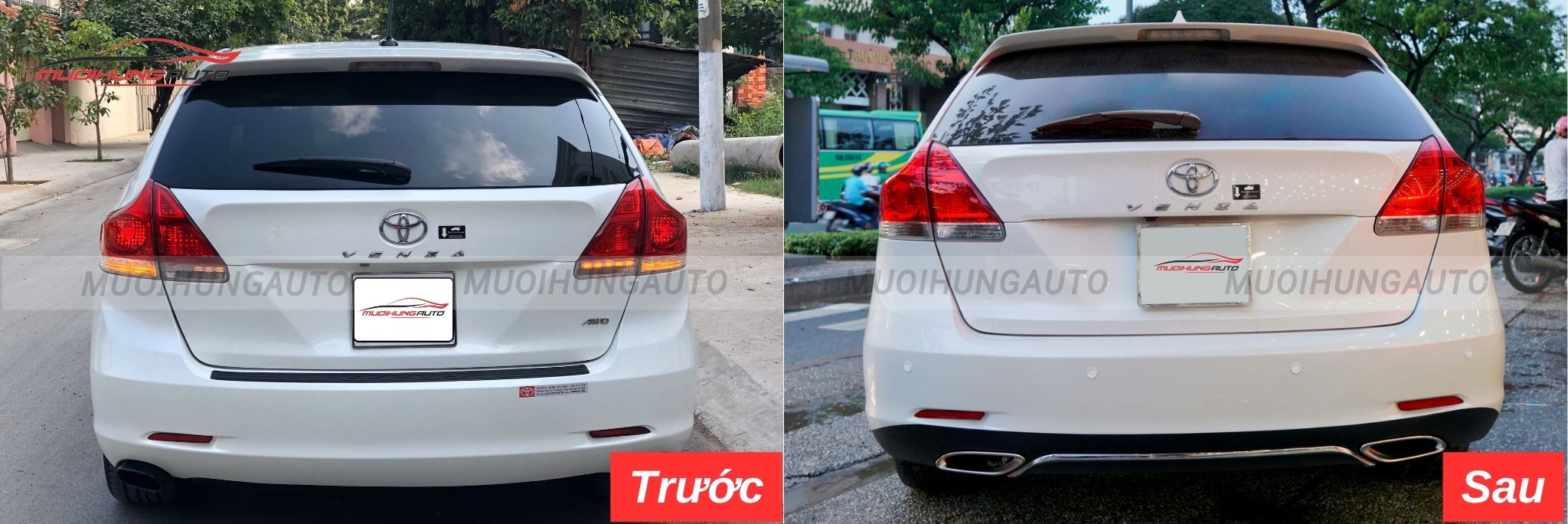 Độ lip pô Mercedes nguyên khối cho Toyota Venza 2009