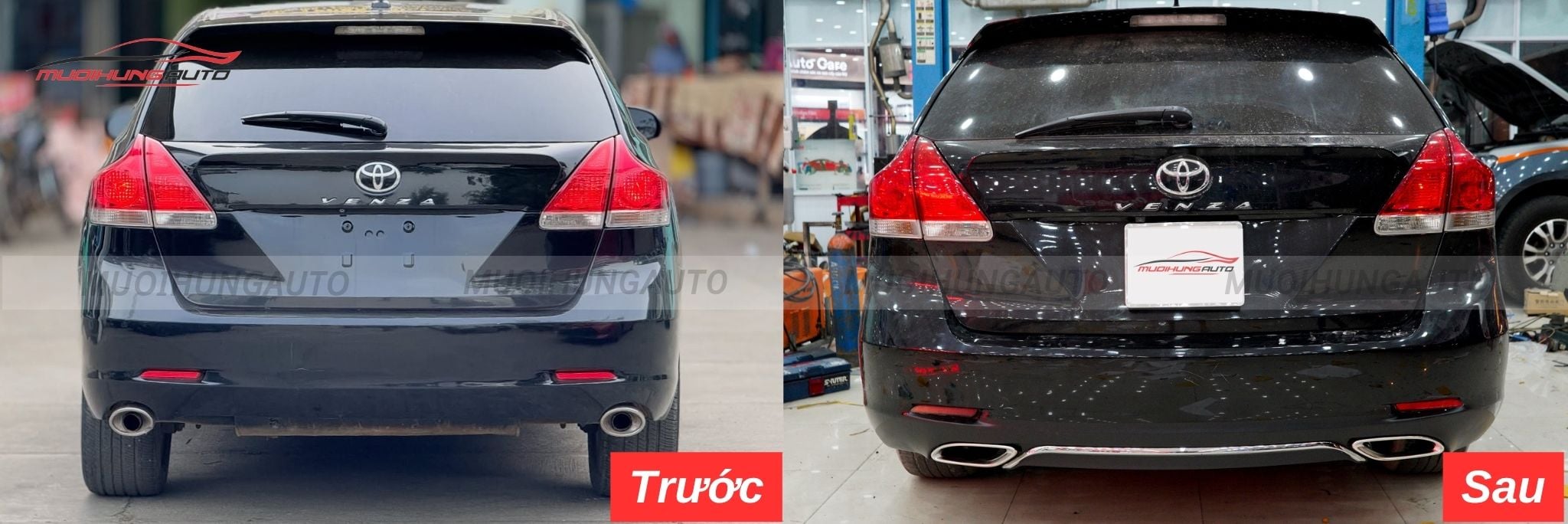 Độ lip pô Mercedes nguyên khối cho Toyota Venza