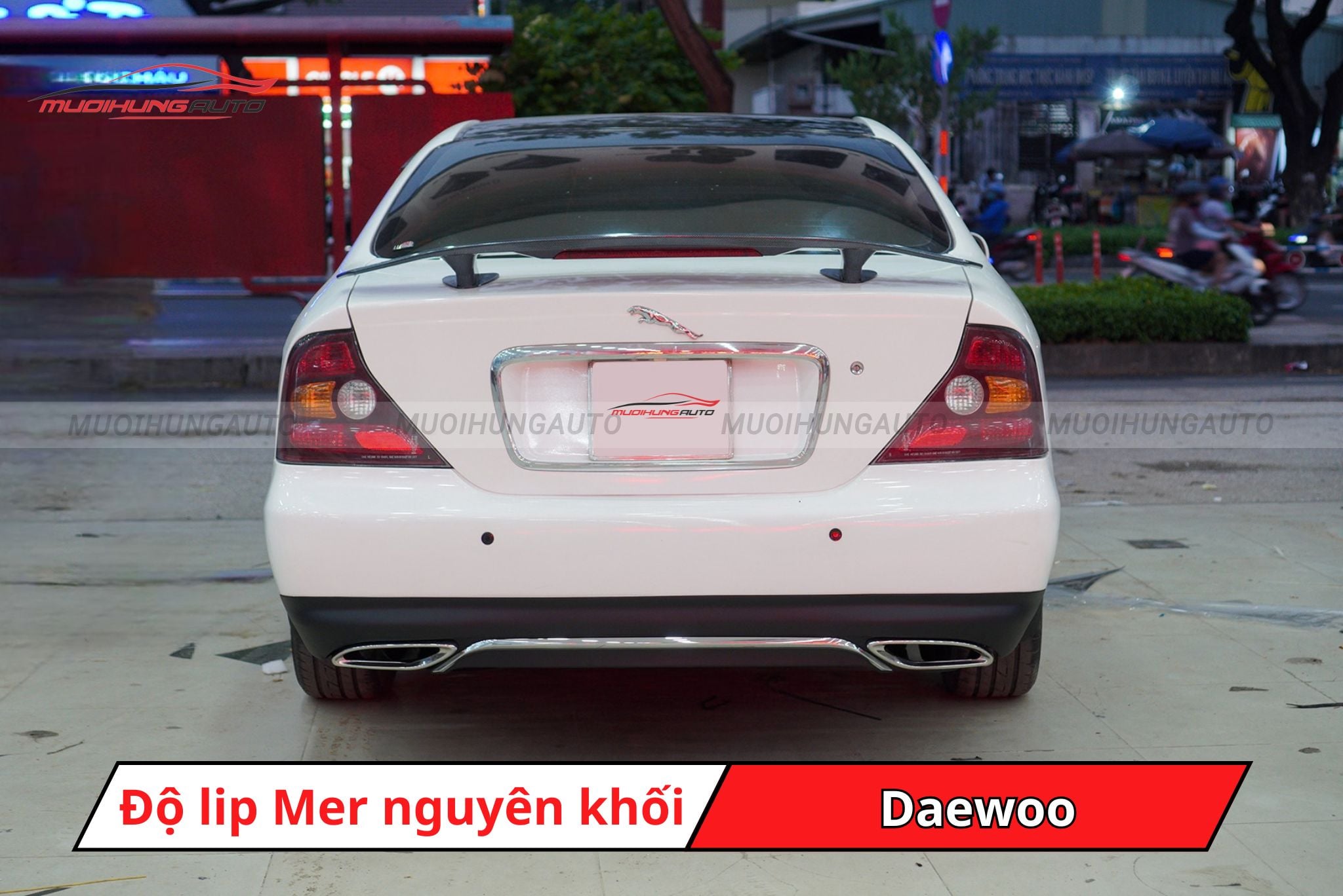 Độ lip pô Mercedes nguyên khối cho xe Daewoo