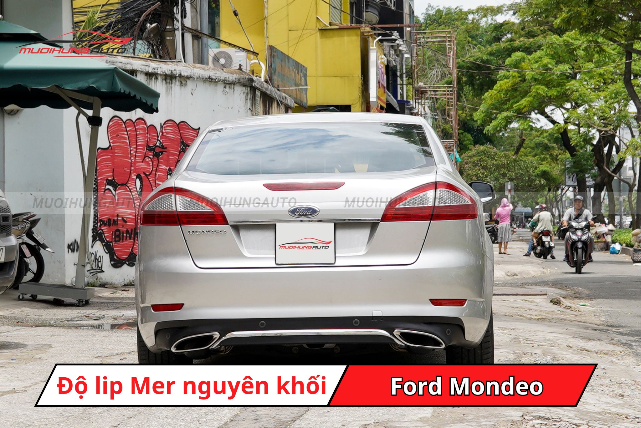 Độ lip pô Mercedes nguyên khối cho xe Ford Mondeo