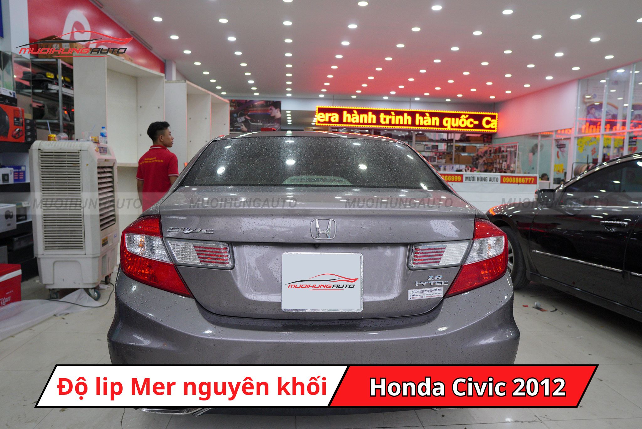 Độ lip pô Mercedes nguyên khối cho xe Honda Civic 2012
