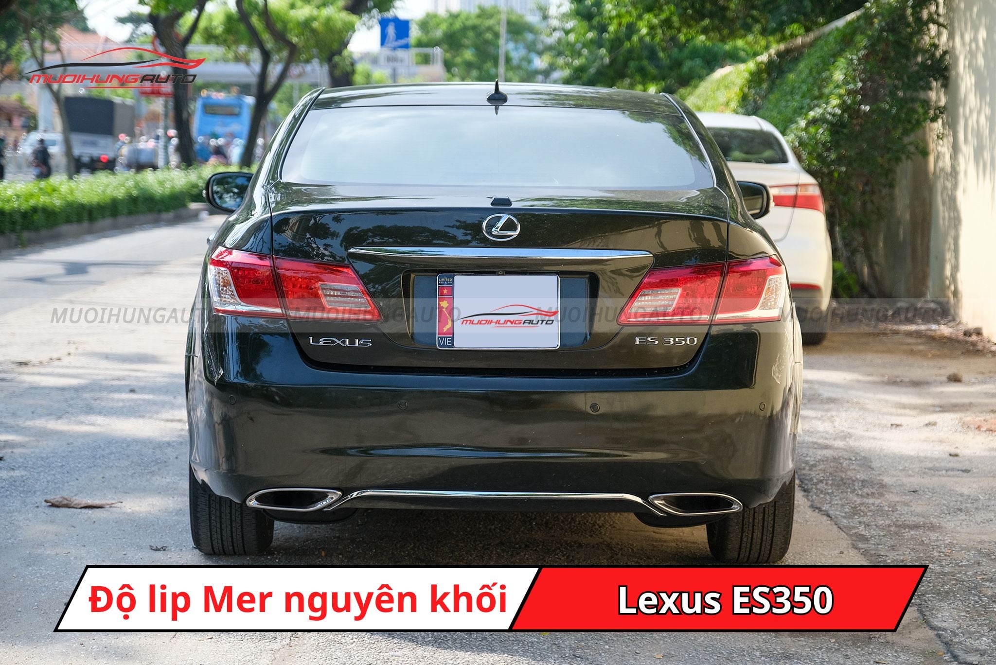 Độ lip pô Mercedes nguyên khối cho xe Lexus ES350